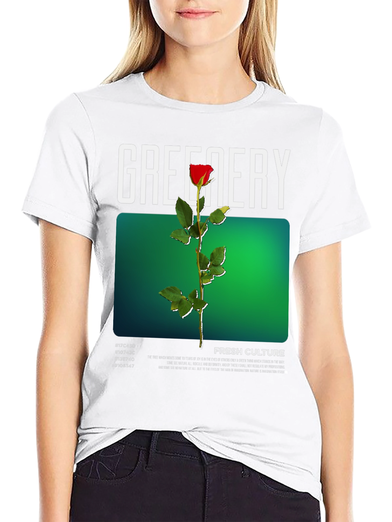 Greenery Fresh Culture Graphic T-Shirt