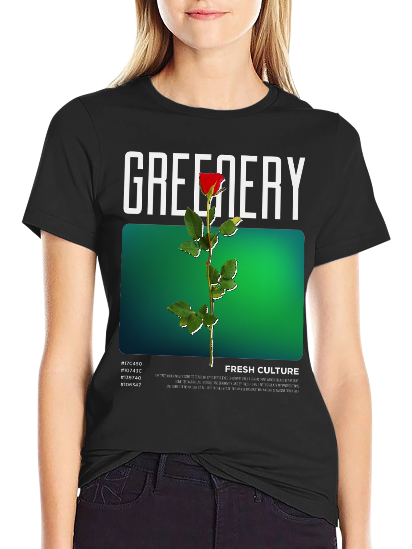 Greenery Fresh Culture Graphic T-Shirt
