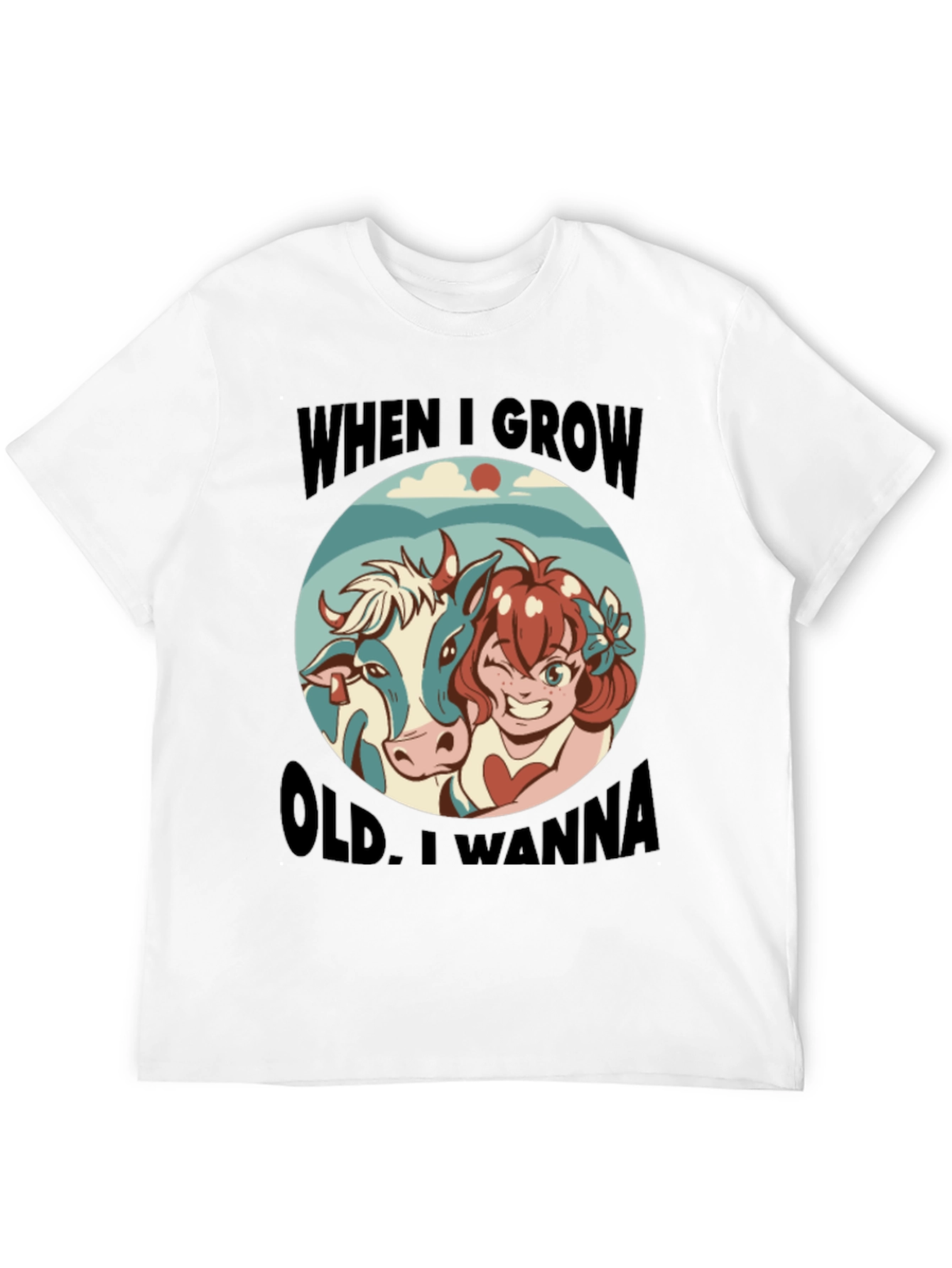 Humorous When I Grow Old Graphic Tee