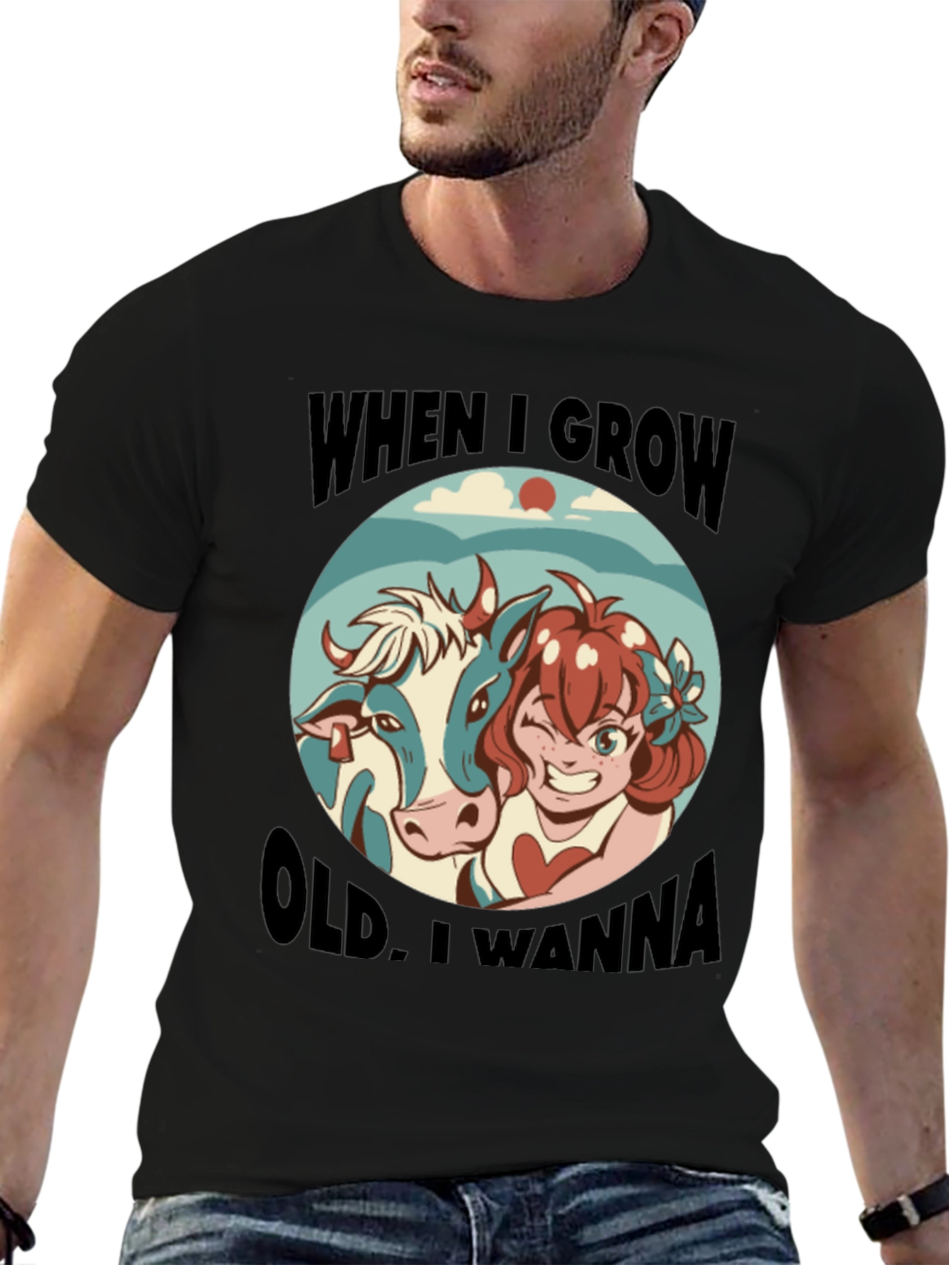 Humorous When I Grow Old Graphic Tee