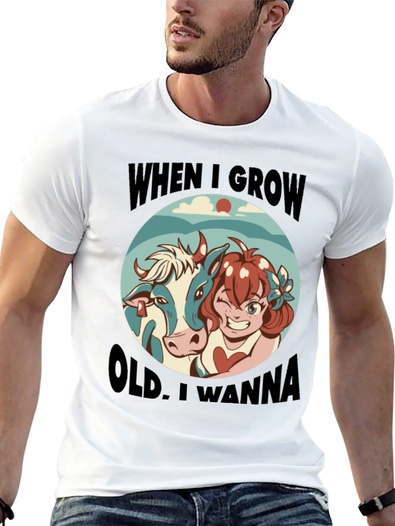 Humorous When I Grow Old Graphic Tee