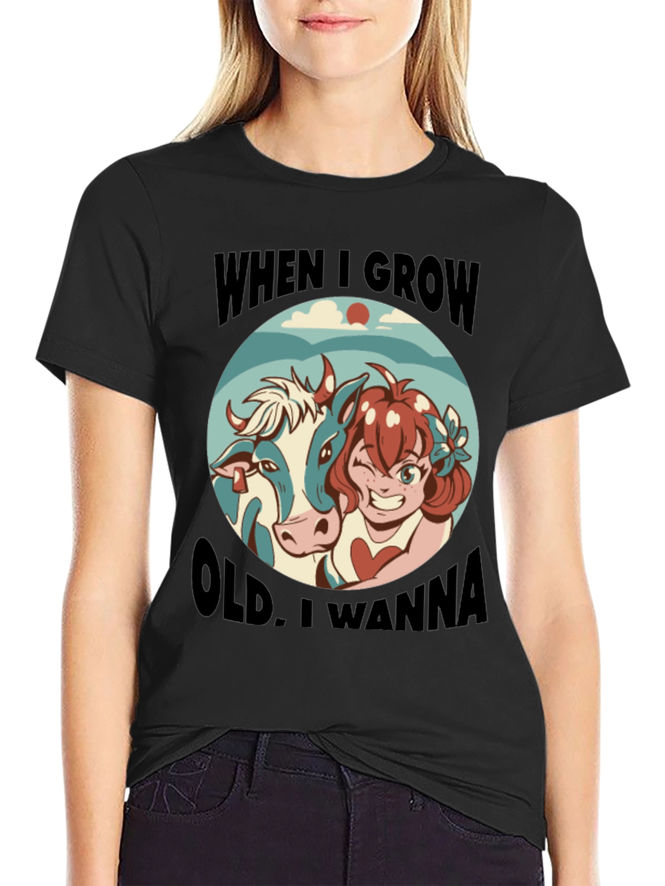 Humorous When I Grow Old Graphic Tee