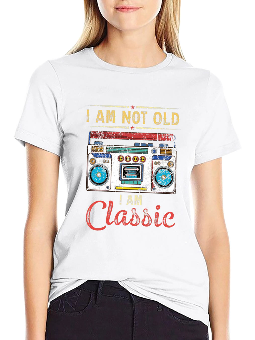 Classic Boombox Graphic T-Shirt