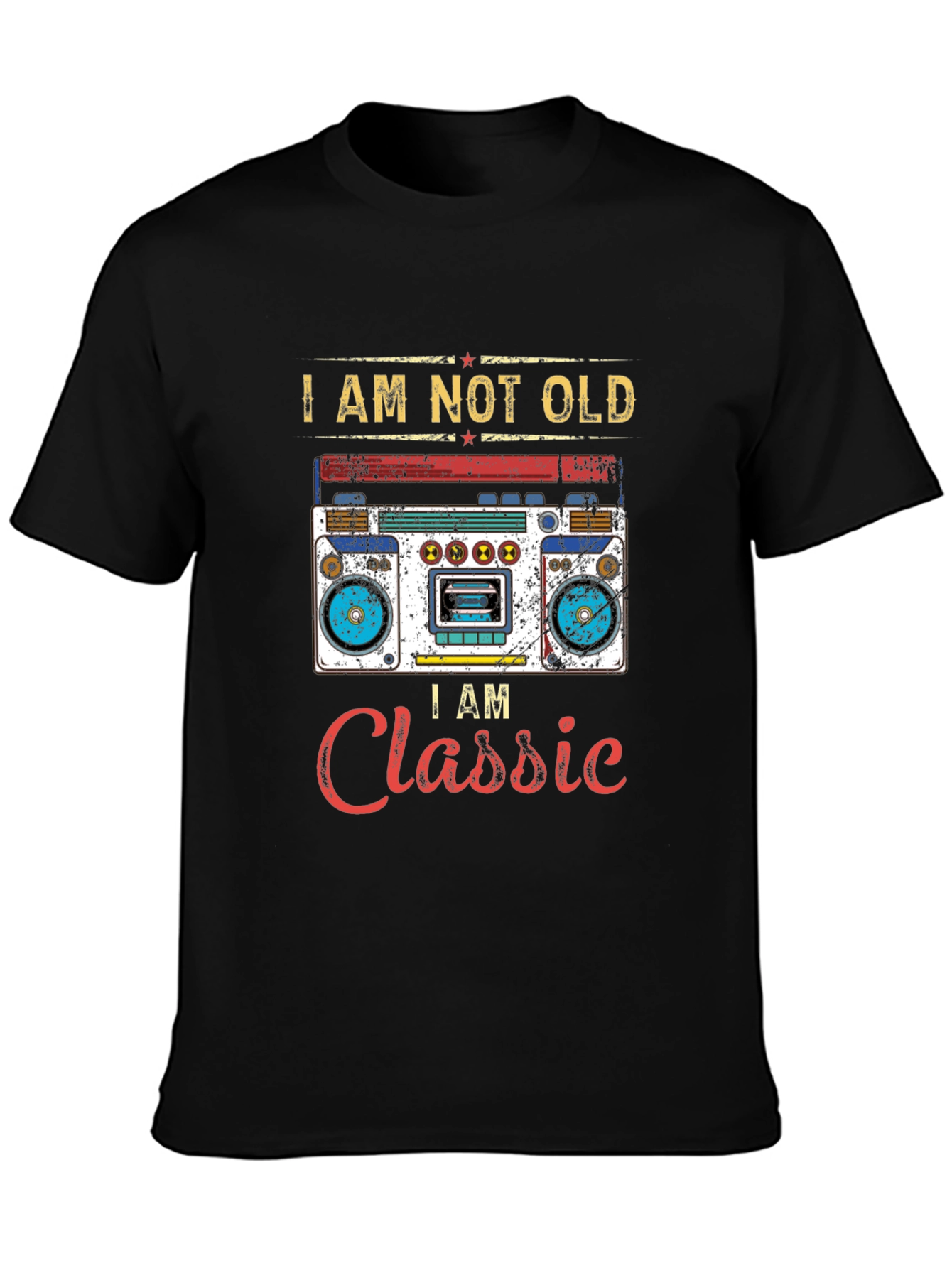 Classic Boombox Graphic T-Shirt