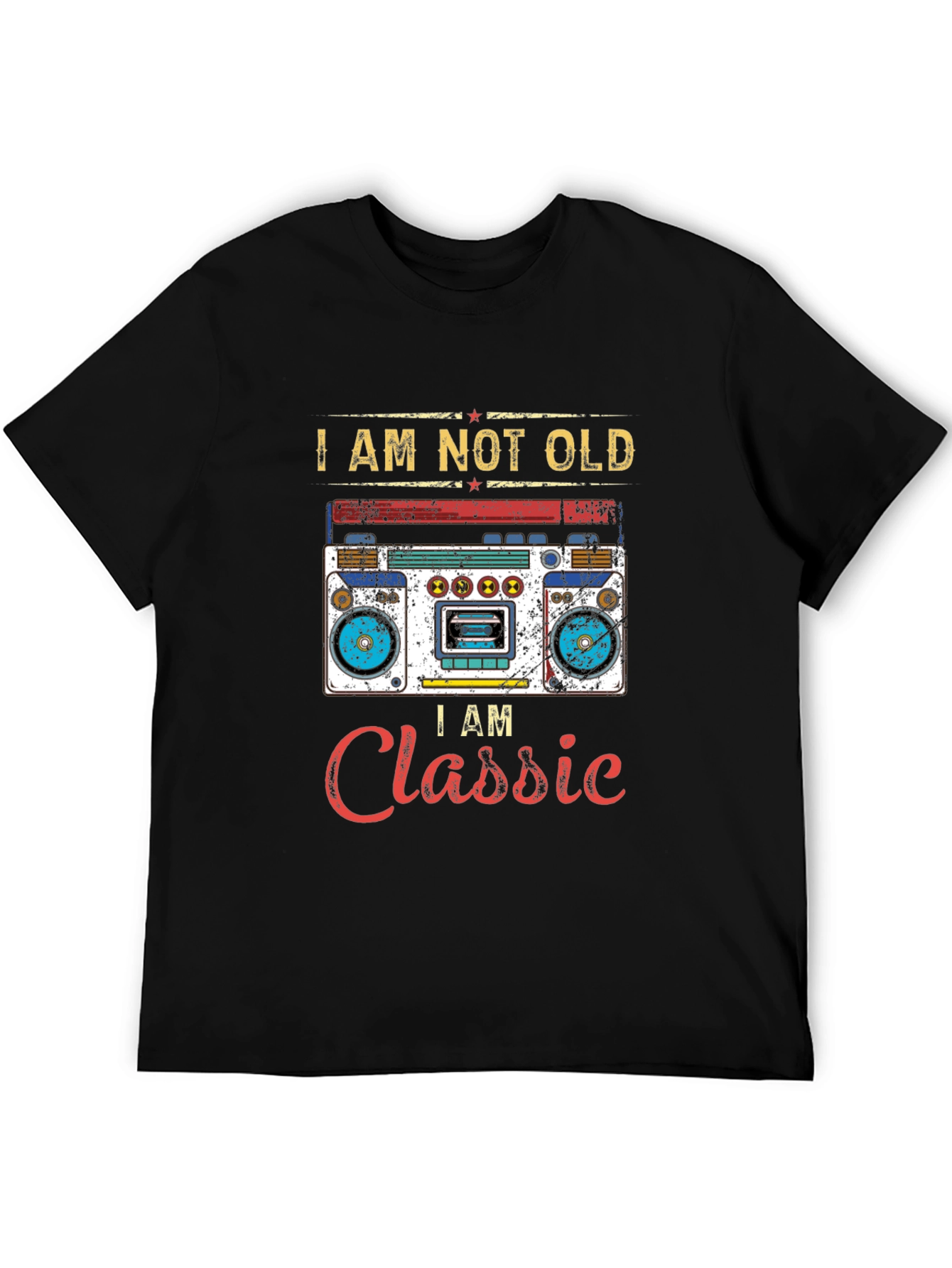 Classic Boombox Graphic T-Shirt