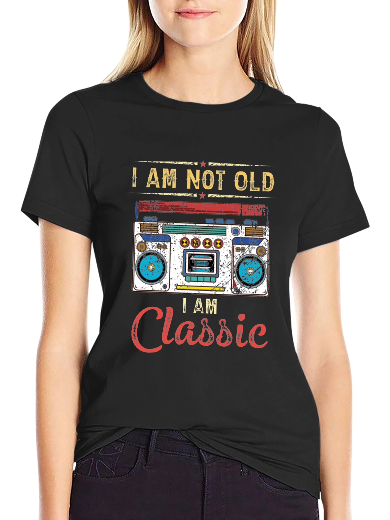 Classic Boombox Graphic T-Shirt