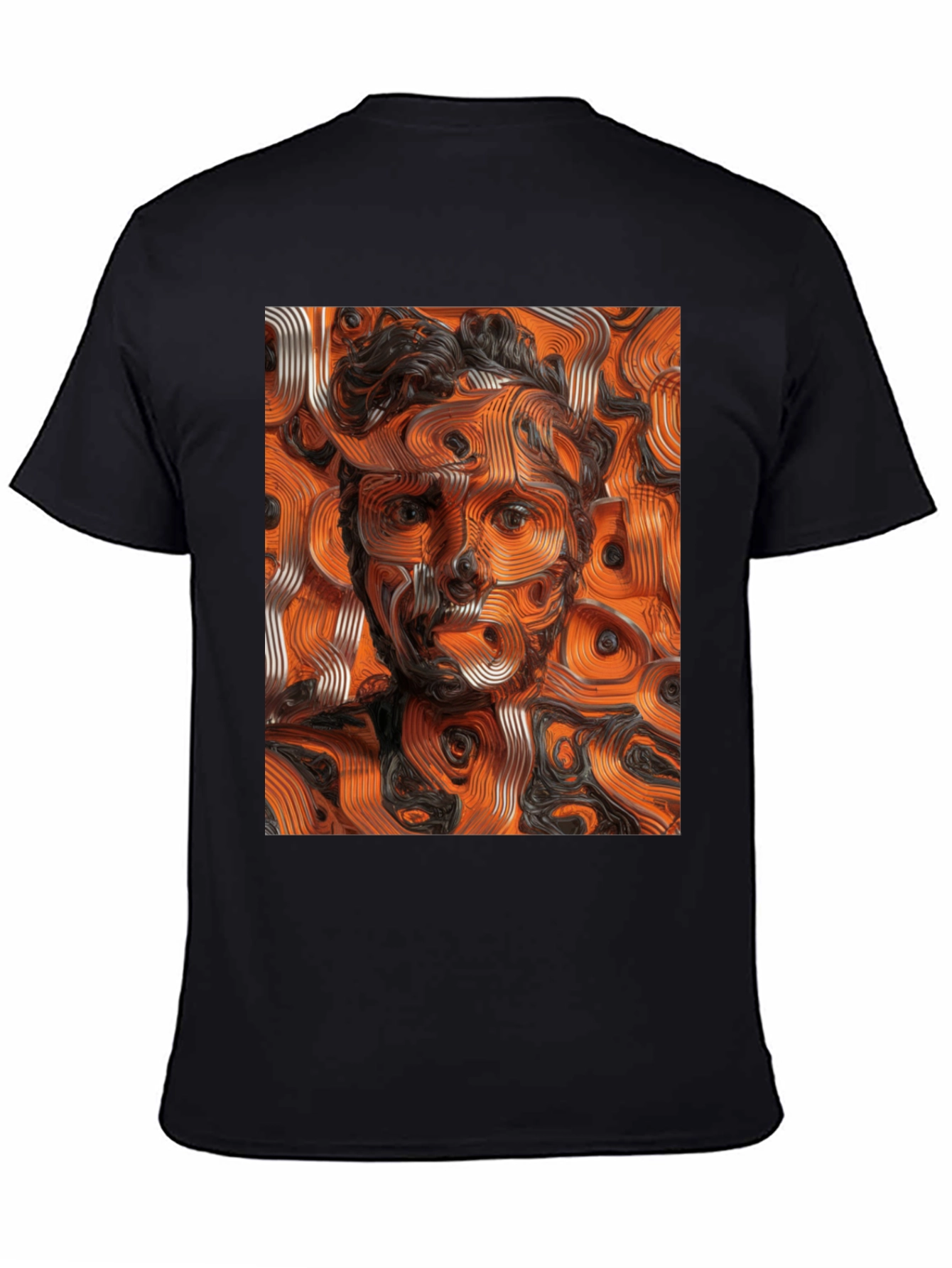 Abstract Portrait Graphic Tee - Unique Design