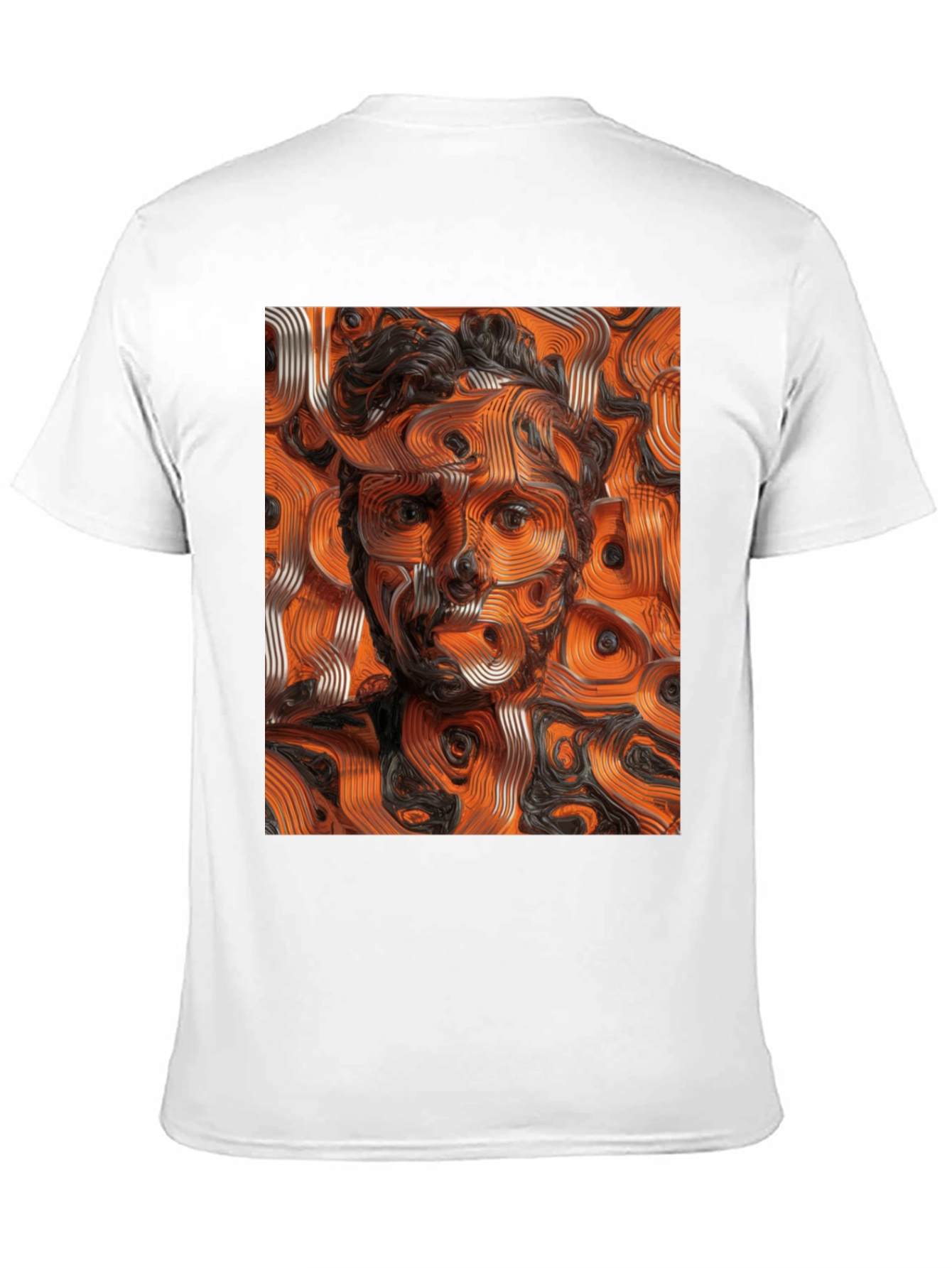 Abstract Portrait Graphic Tee - Unique Design