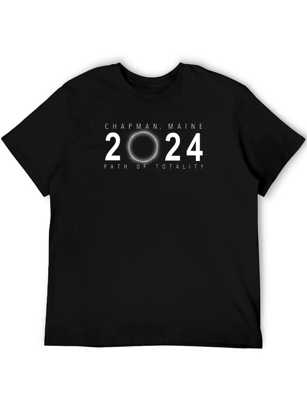 Chapman Maine 2024 Path of Totality T-Shirt