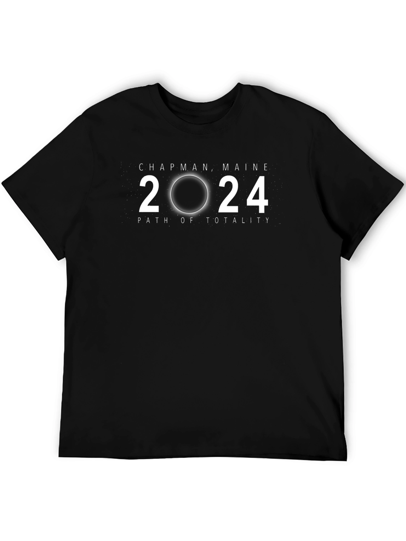 Chapman Maine 2024 Path of Totality T-Shirt