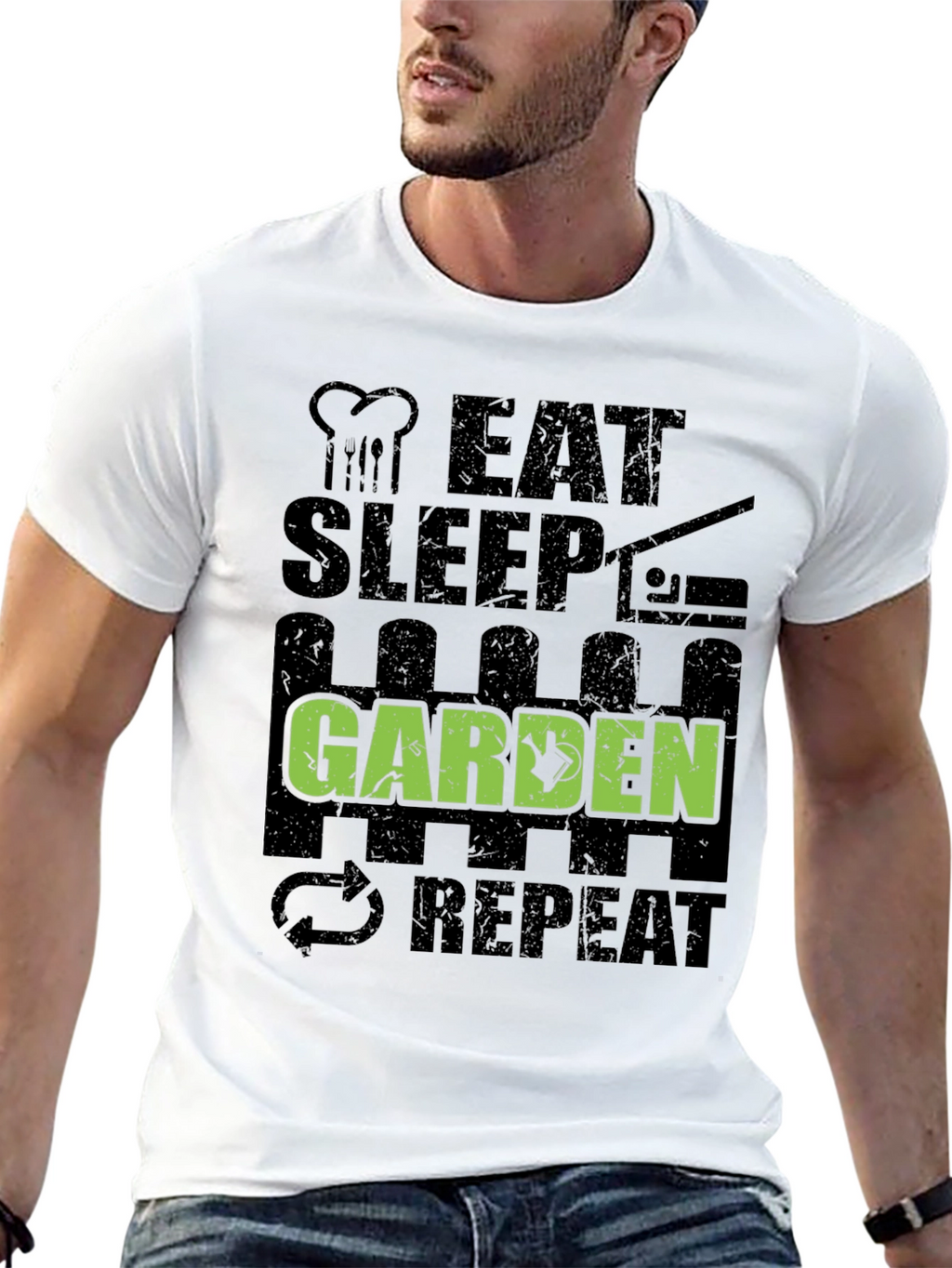 Eat Sleep Garden Repeat T-Shirt