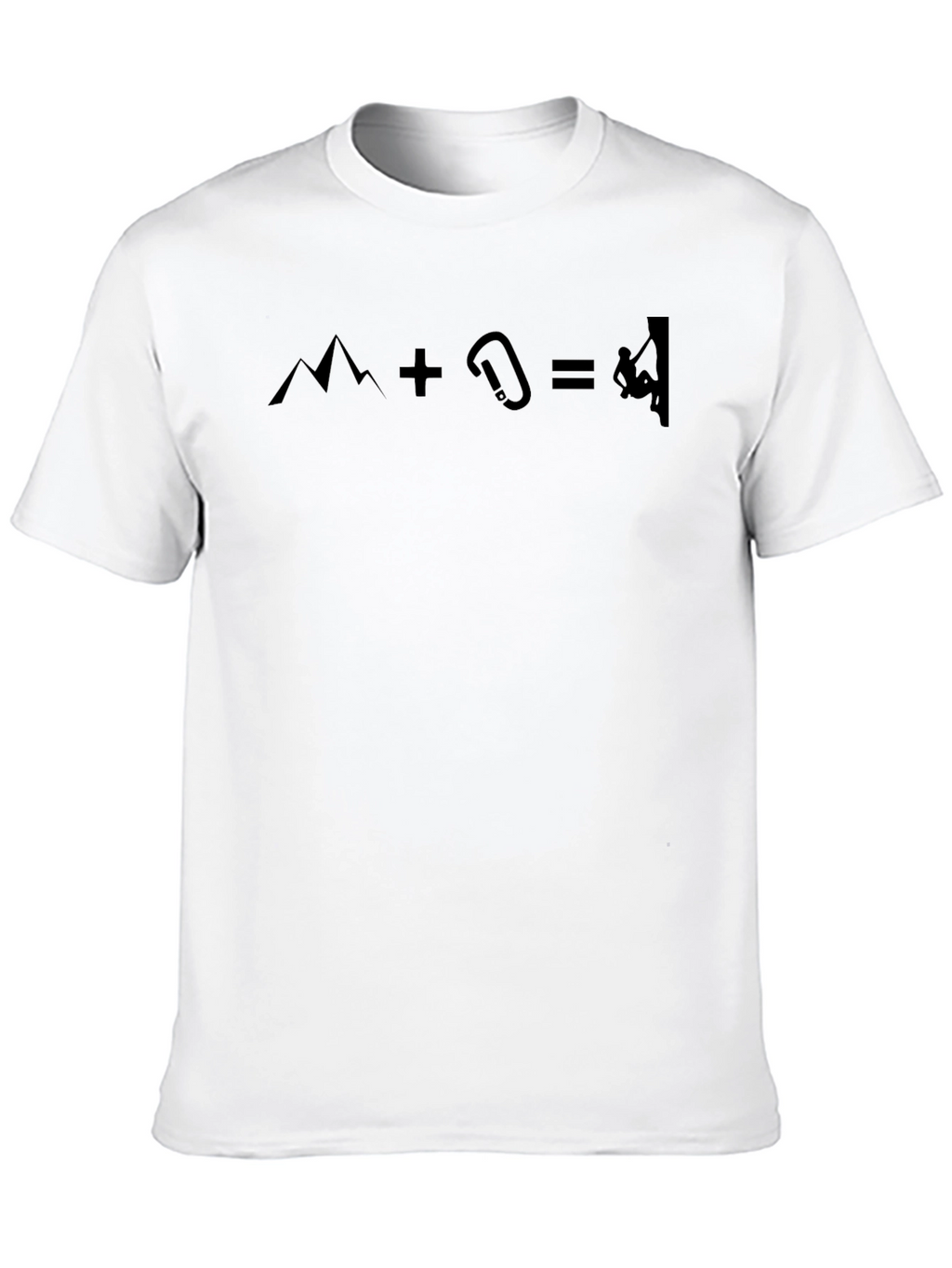 Mountain Climbing Equation Graphic Tee - Black
