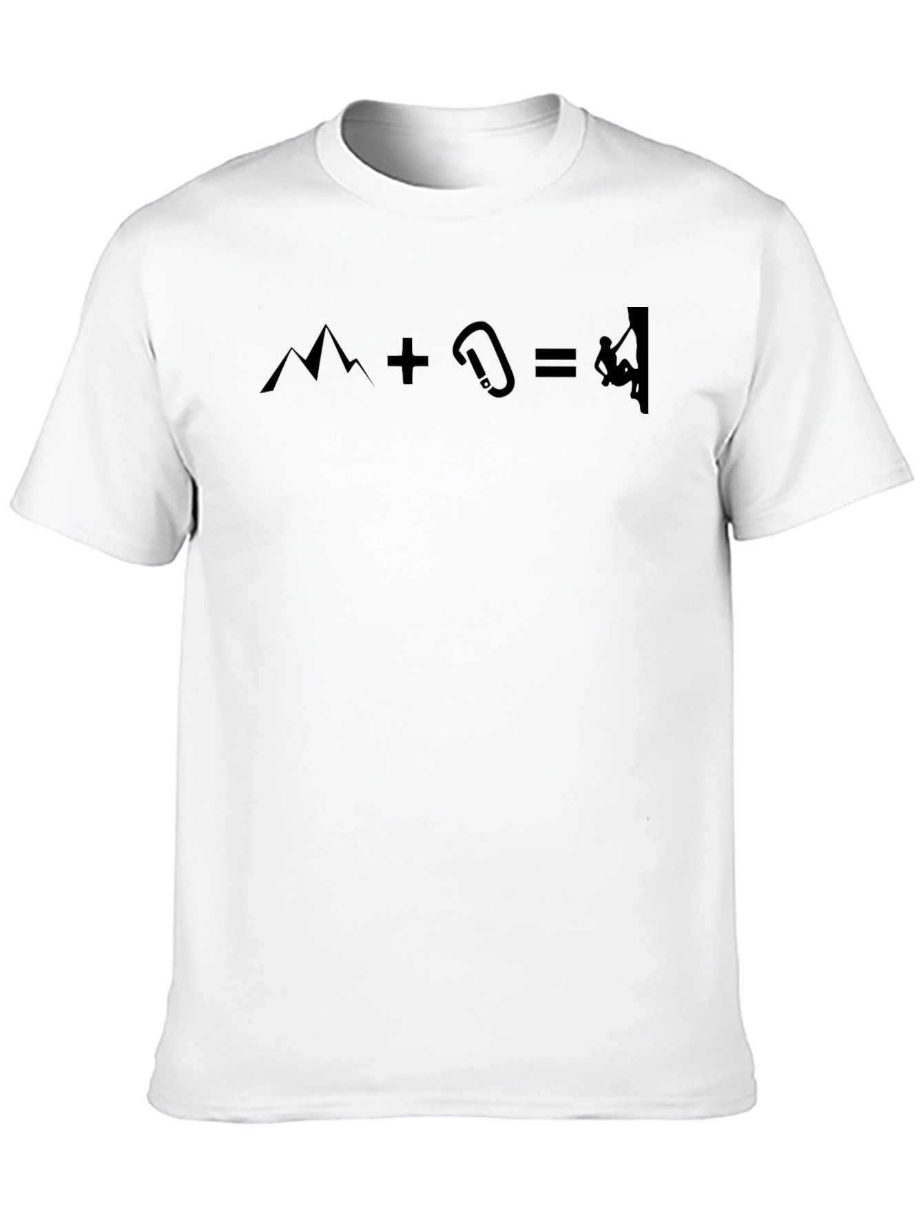Mountain Climbing Equation Graphic Tee - Black