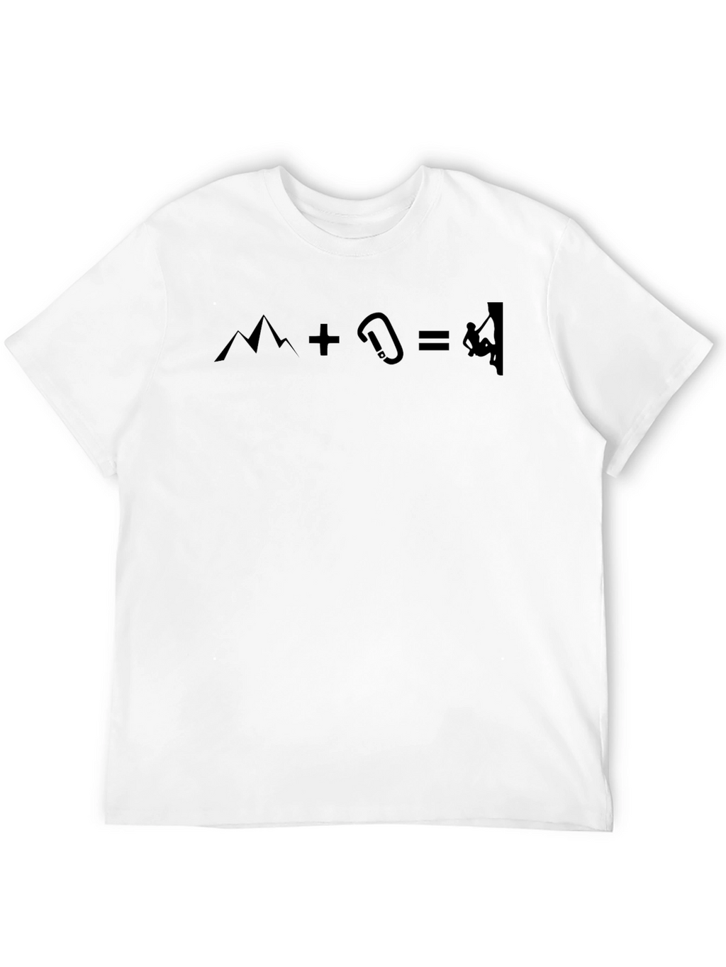 Mountain Climbing Equation Graphic Tee - Black