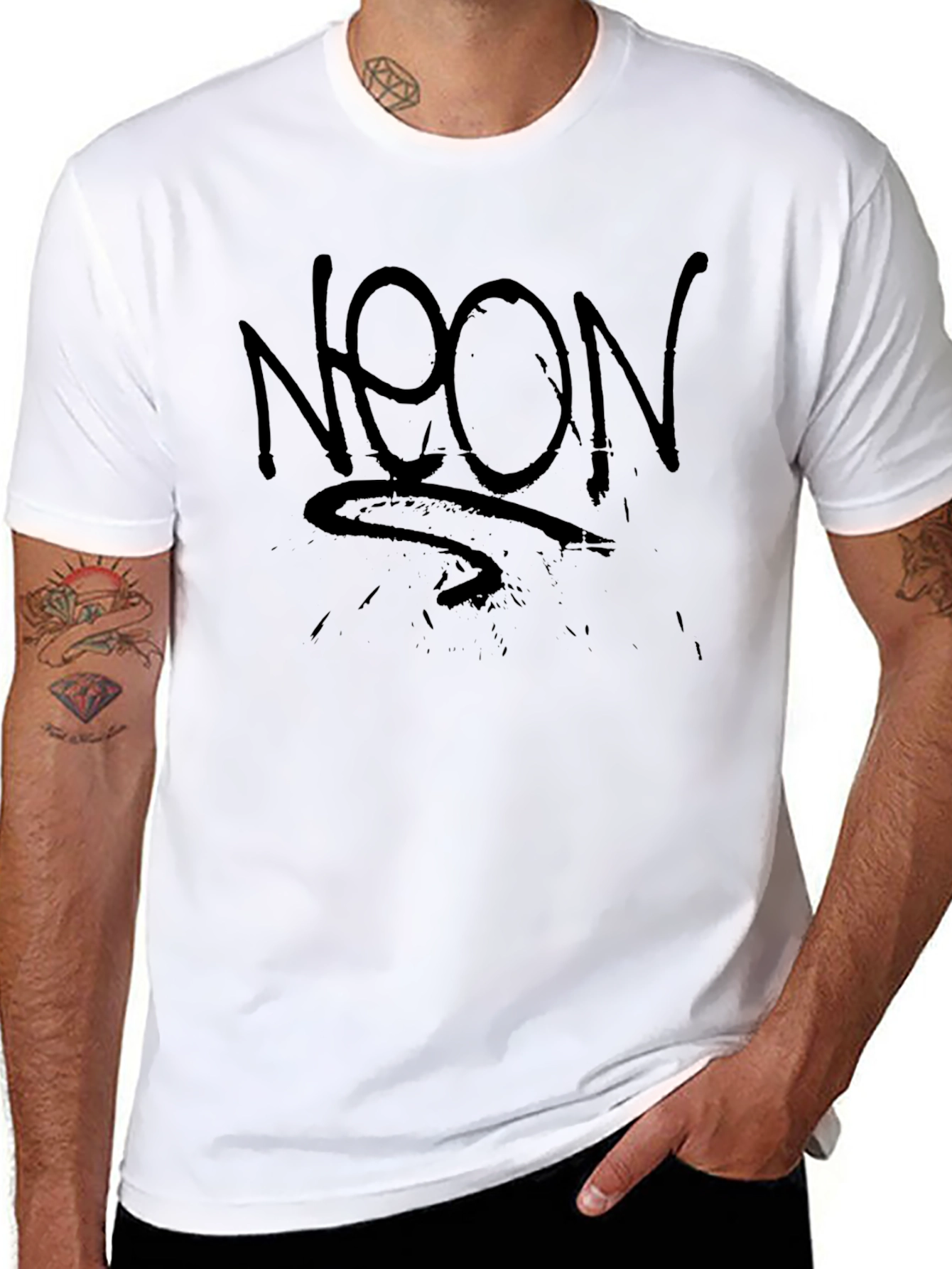Neon Graphic Black T-Shirt - Street Style Tee