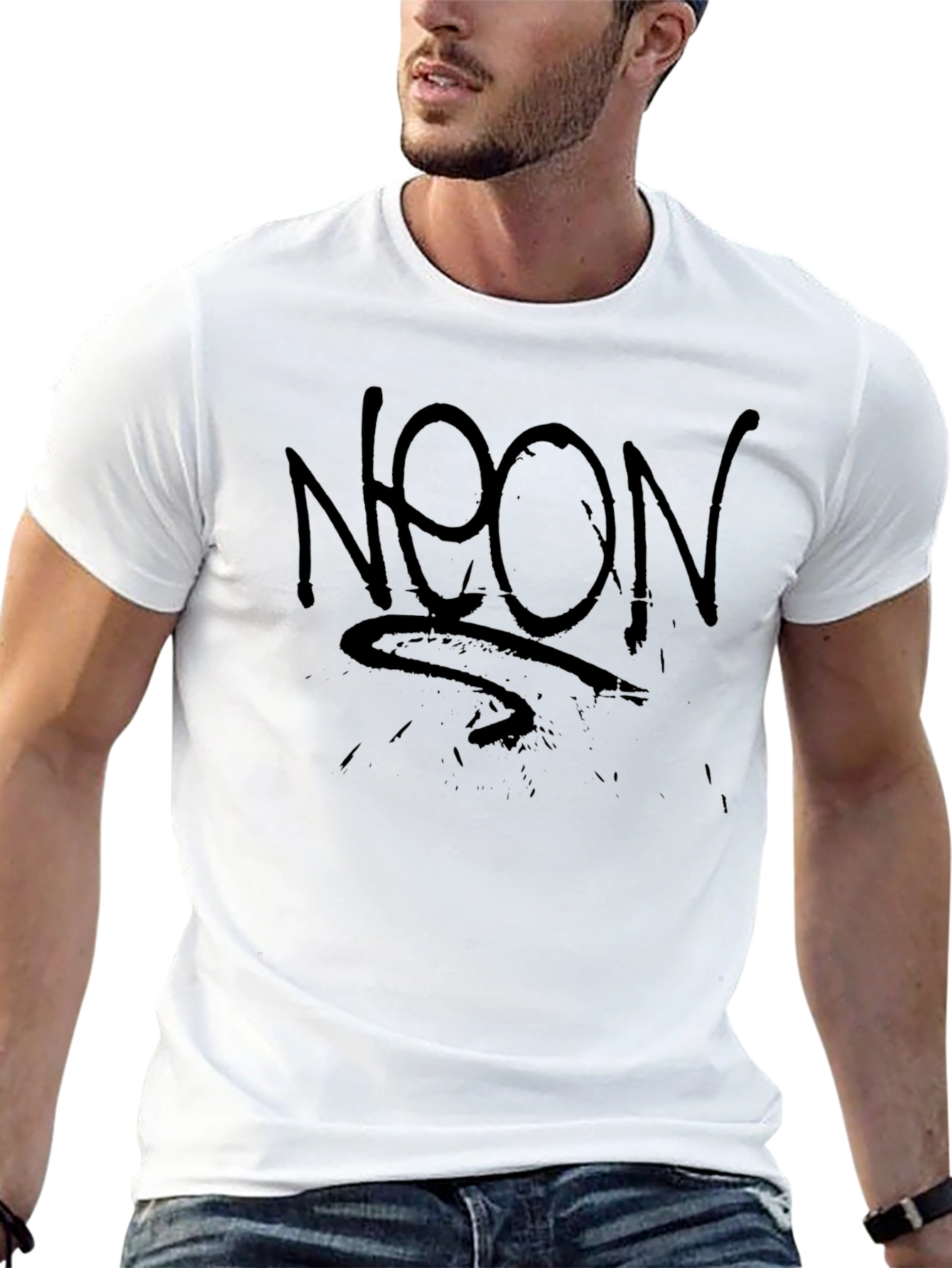 Neon Graphic Black T-Shirt - Street Style Tee