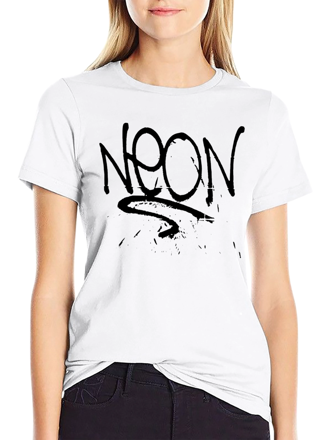 Neon Graphic Black T-Shirt - Street Style Tee