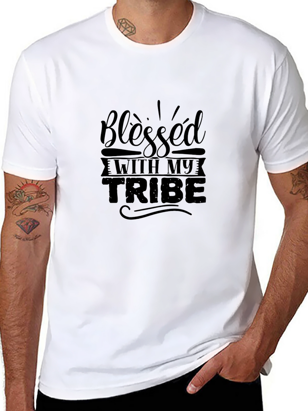 Blessed With My Tribe Graphic Tee