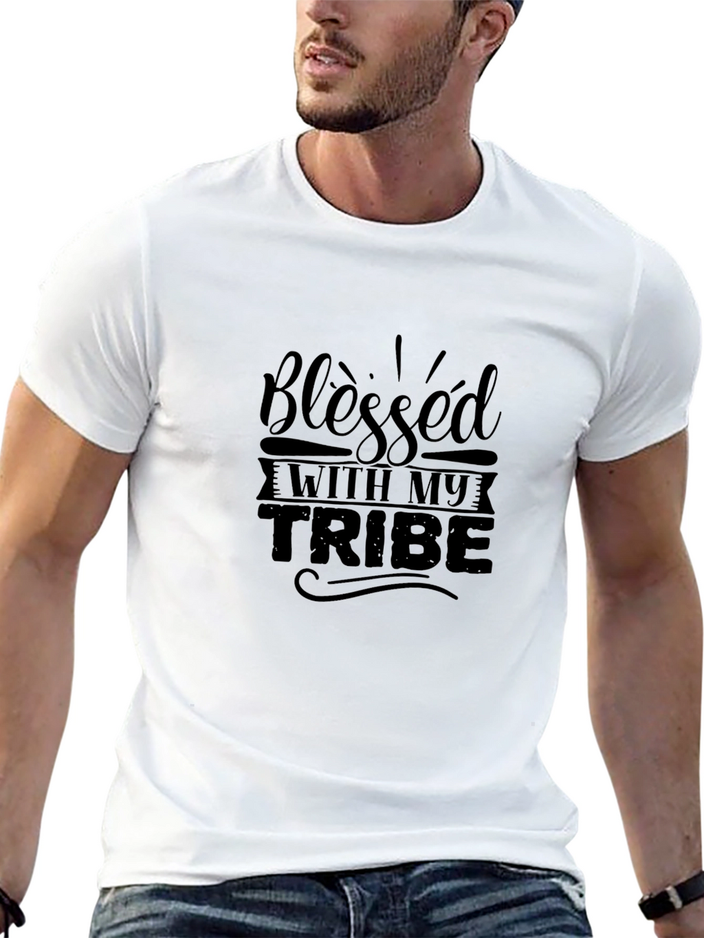 Blessed With My Tribe Graphic Tee