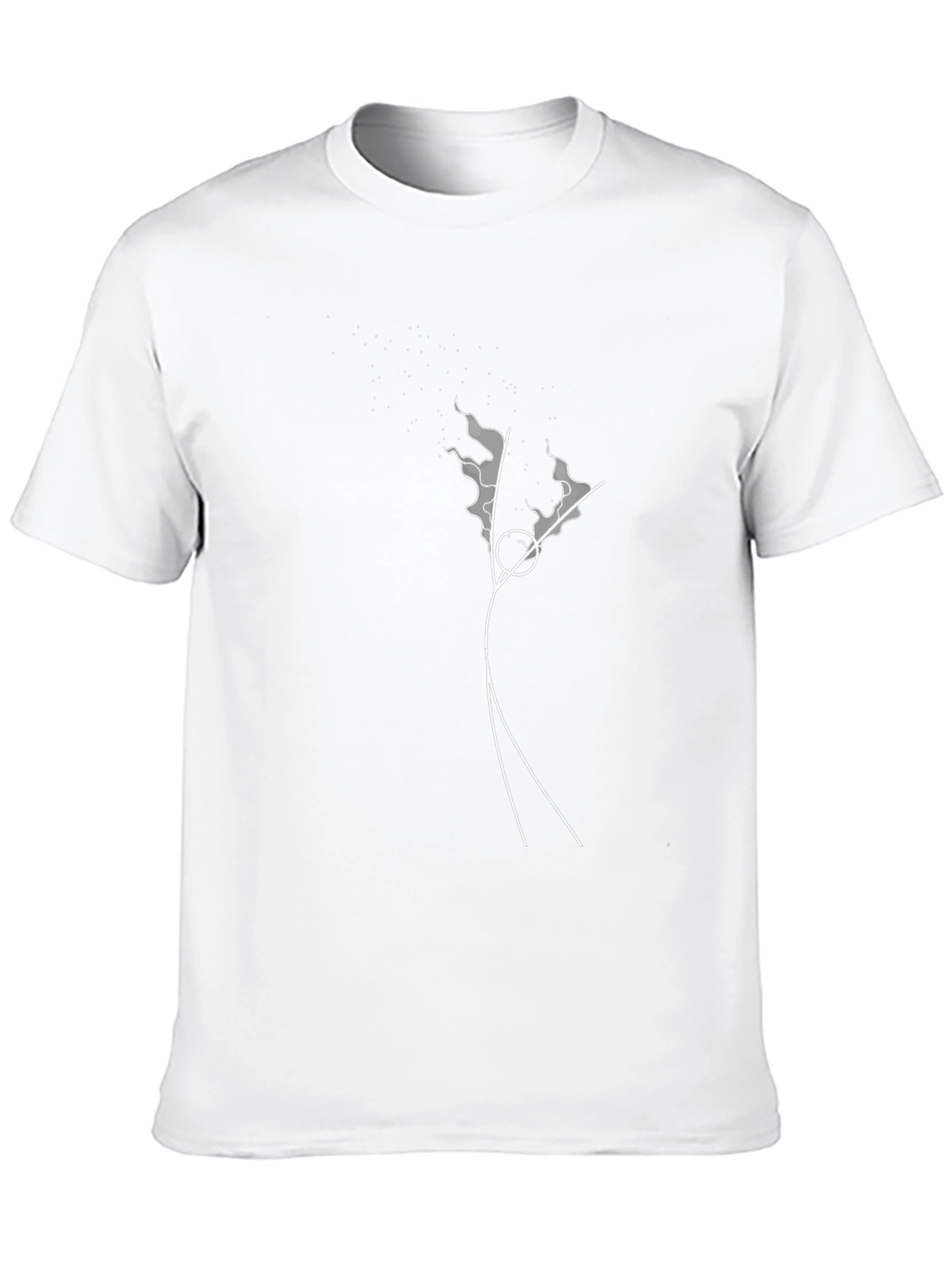 Abstract Line Art Black T-Shirt