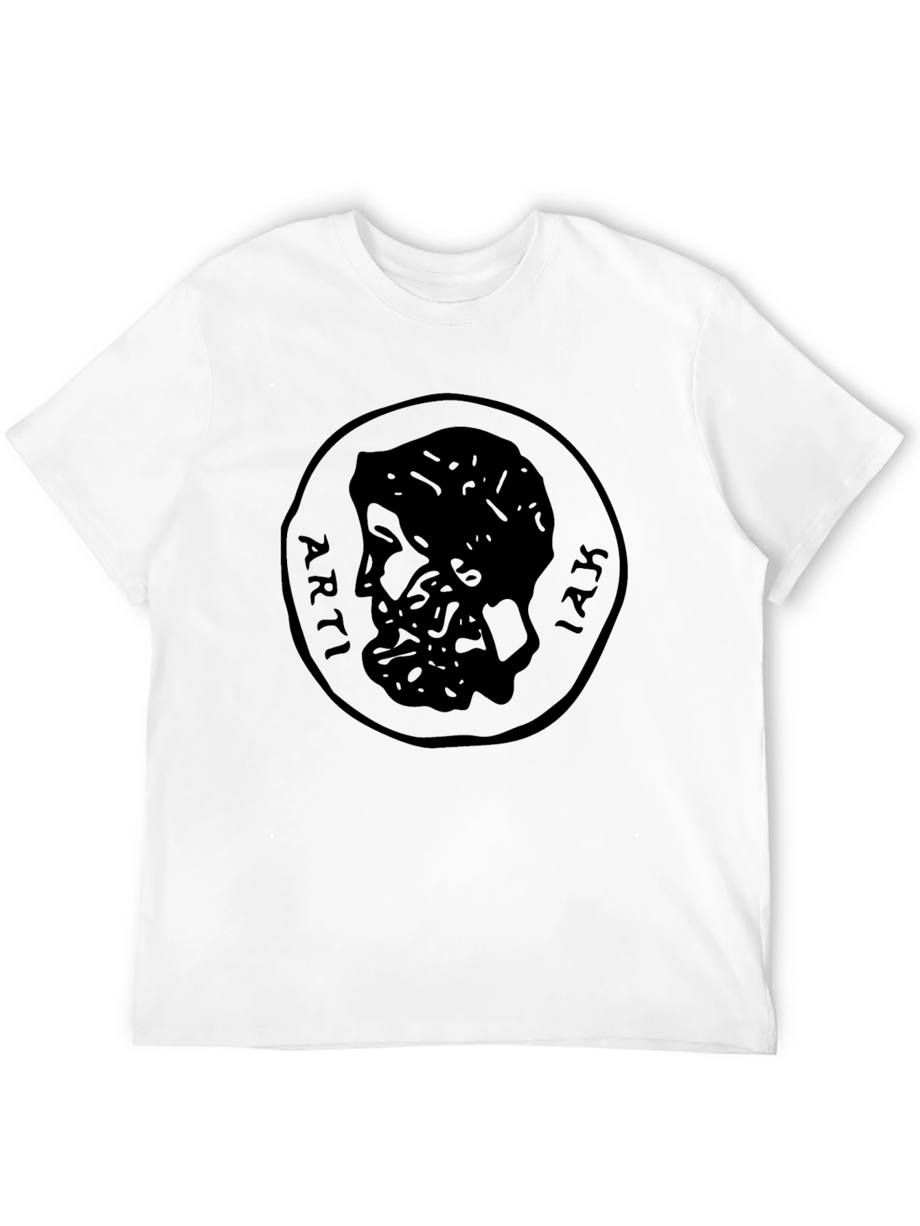 Ancient Coin Graphic Tee - Black