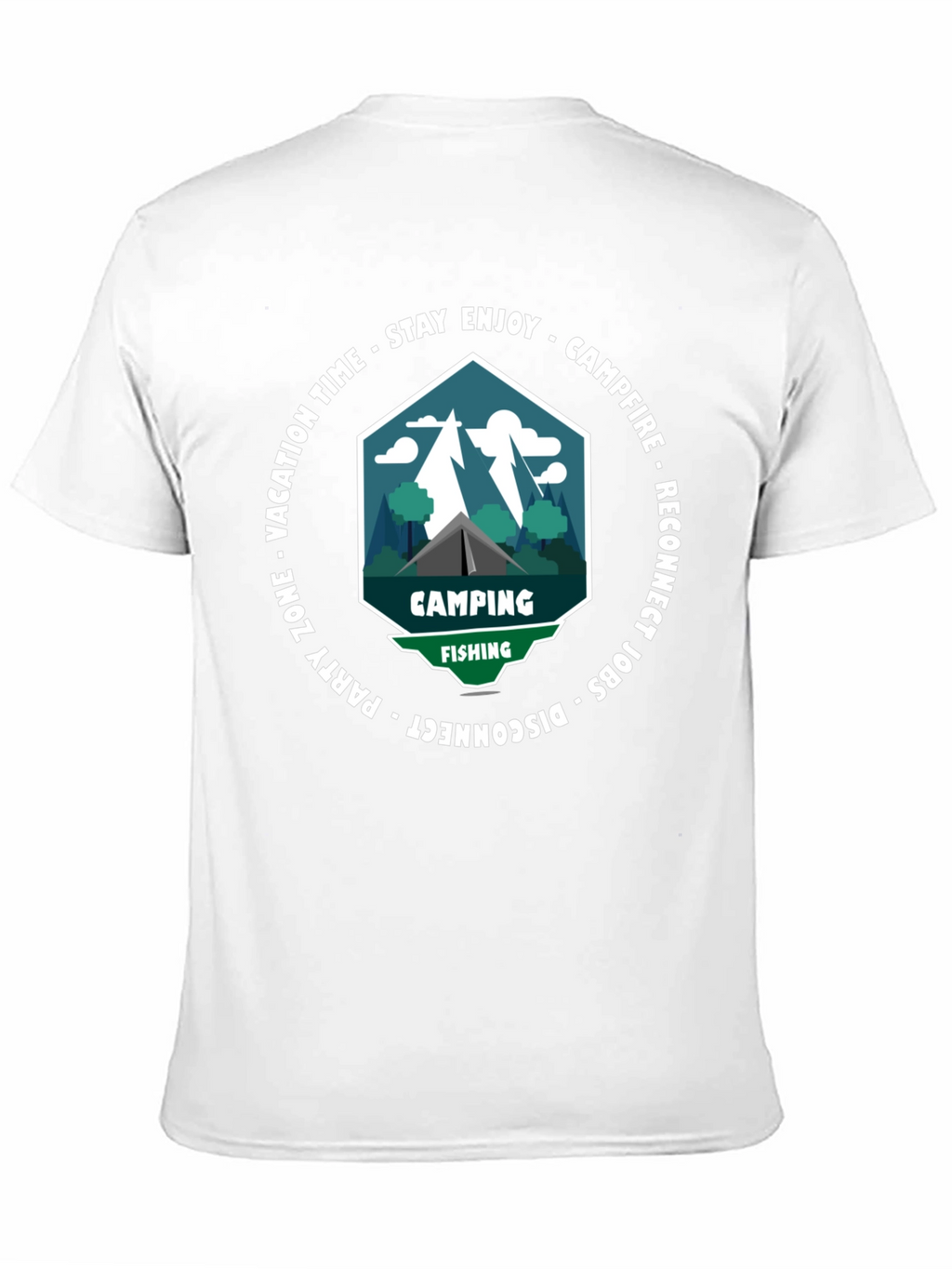 Camping & Fishing T-Shirt: Disconnect to Reconnect