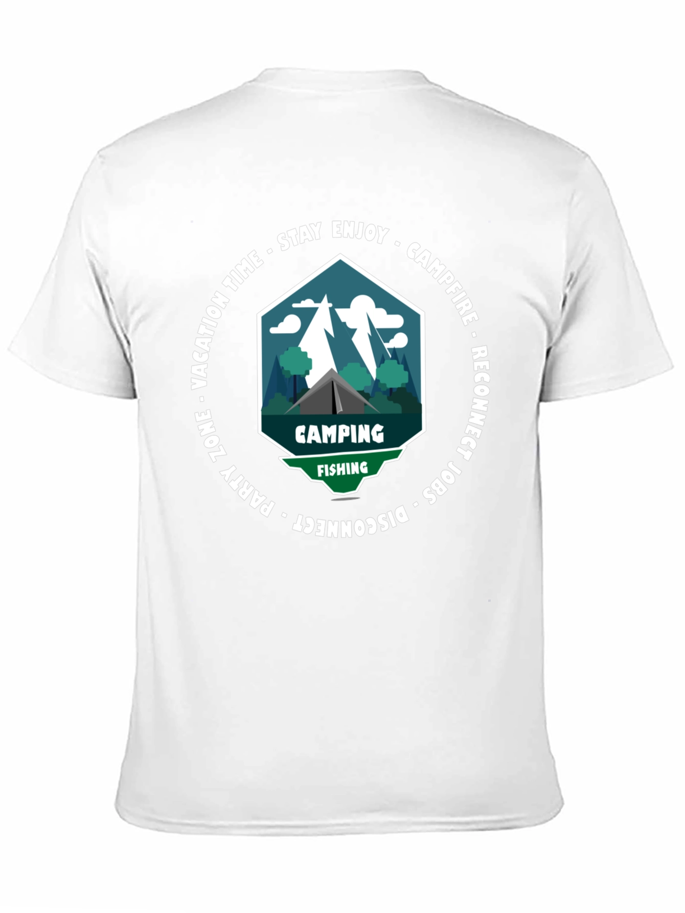 Camping & Fishing T-Shirt: Disconnect to Reconnect