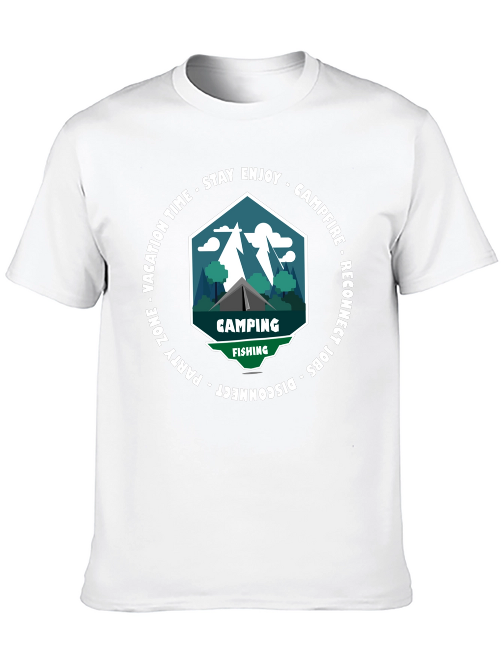 Camping & Fishing T-Shirt: Disconnect to Reconnect