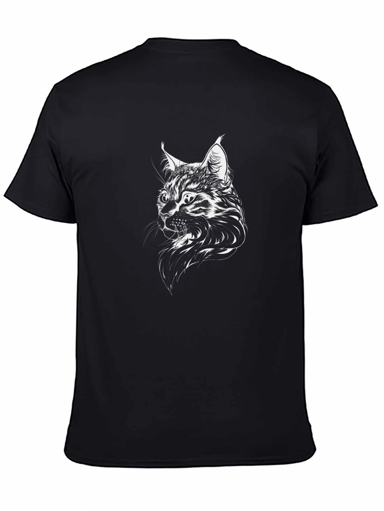 Black Cat Graphic Tee - Unique Design