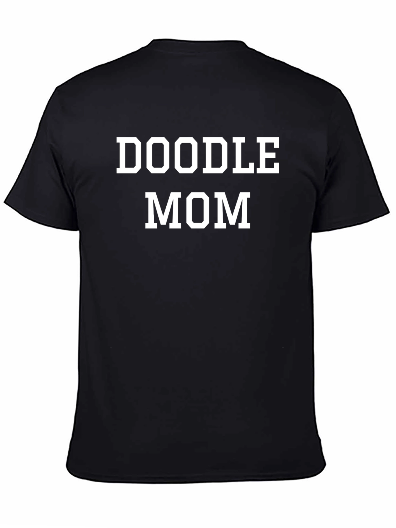 Doodle Mom T-Shirt -  Black Casual Tee