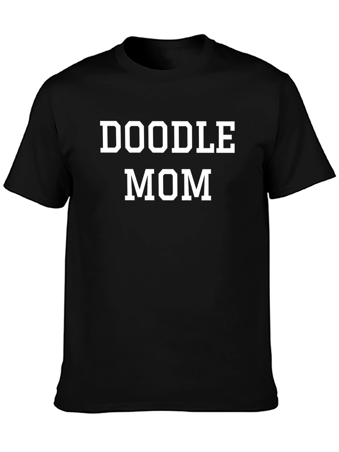 Doodle Mom T-Shirt -  Black Casual Tee