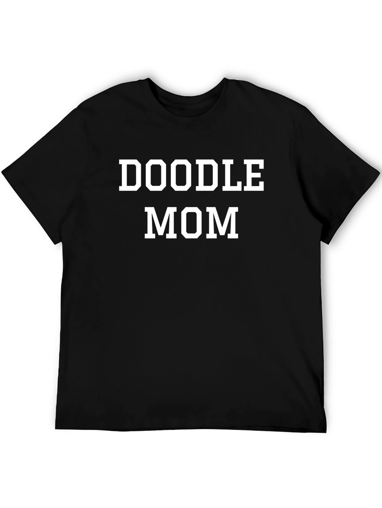 Doodle Mom T-Shirt -  Black Casual Tee