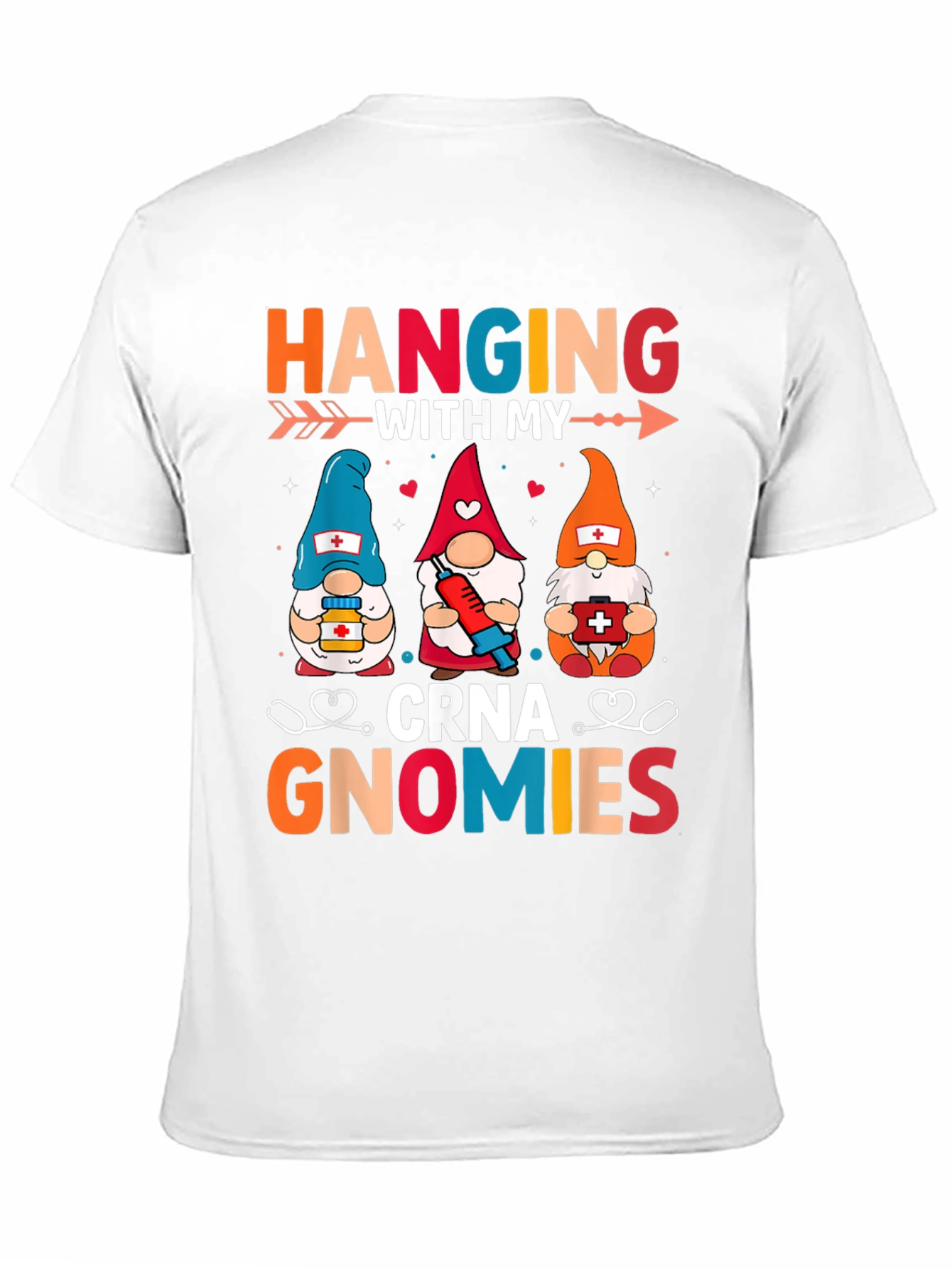 CRNA Gnomies T-Shirt - Cute Nurse Anesthetist Tee