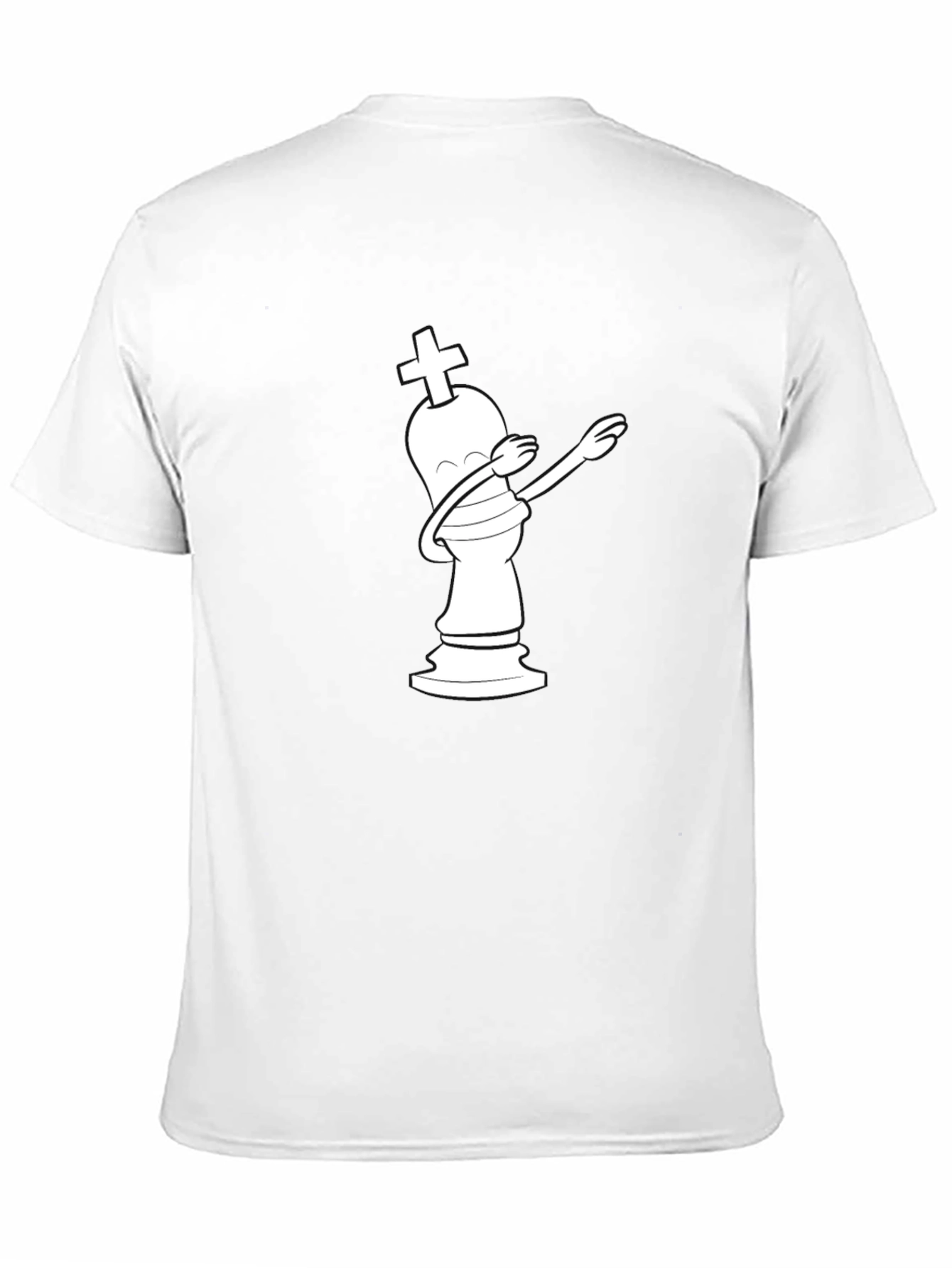 Dabbing Chess King Graphic Tee - Black Cotton T-Shirt