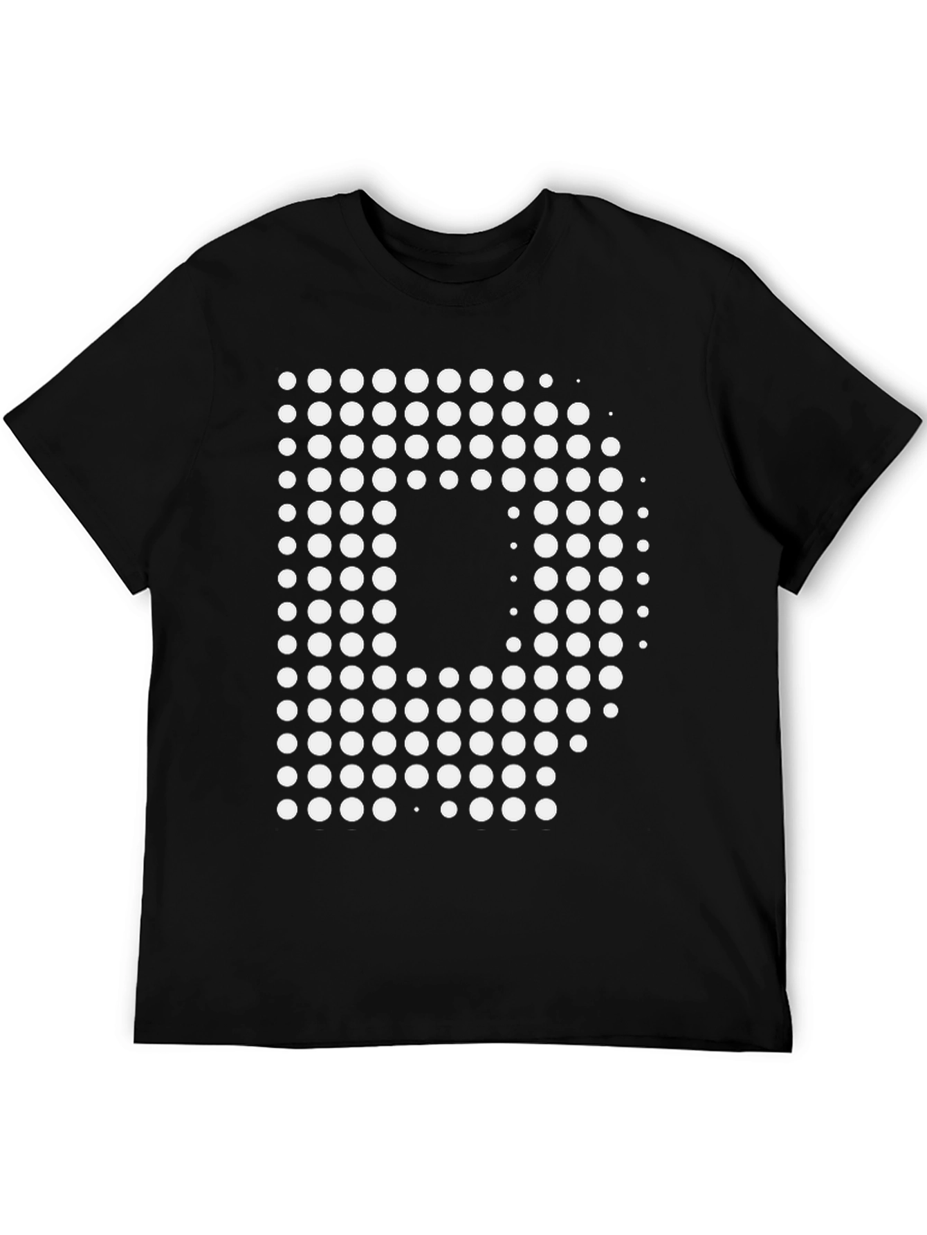 Modern D Graphic Black T-Shirt