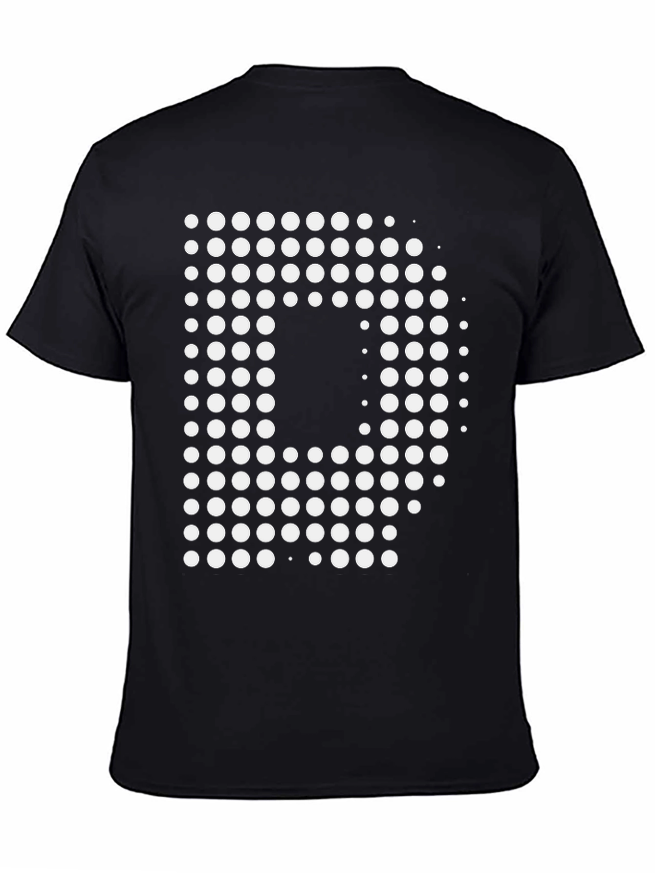 Modern D Graphic Black T-Shirt