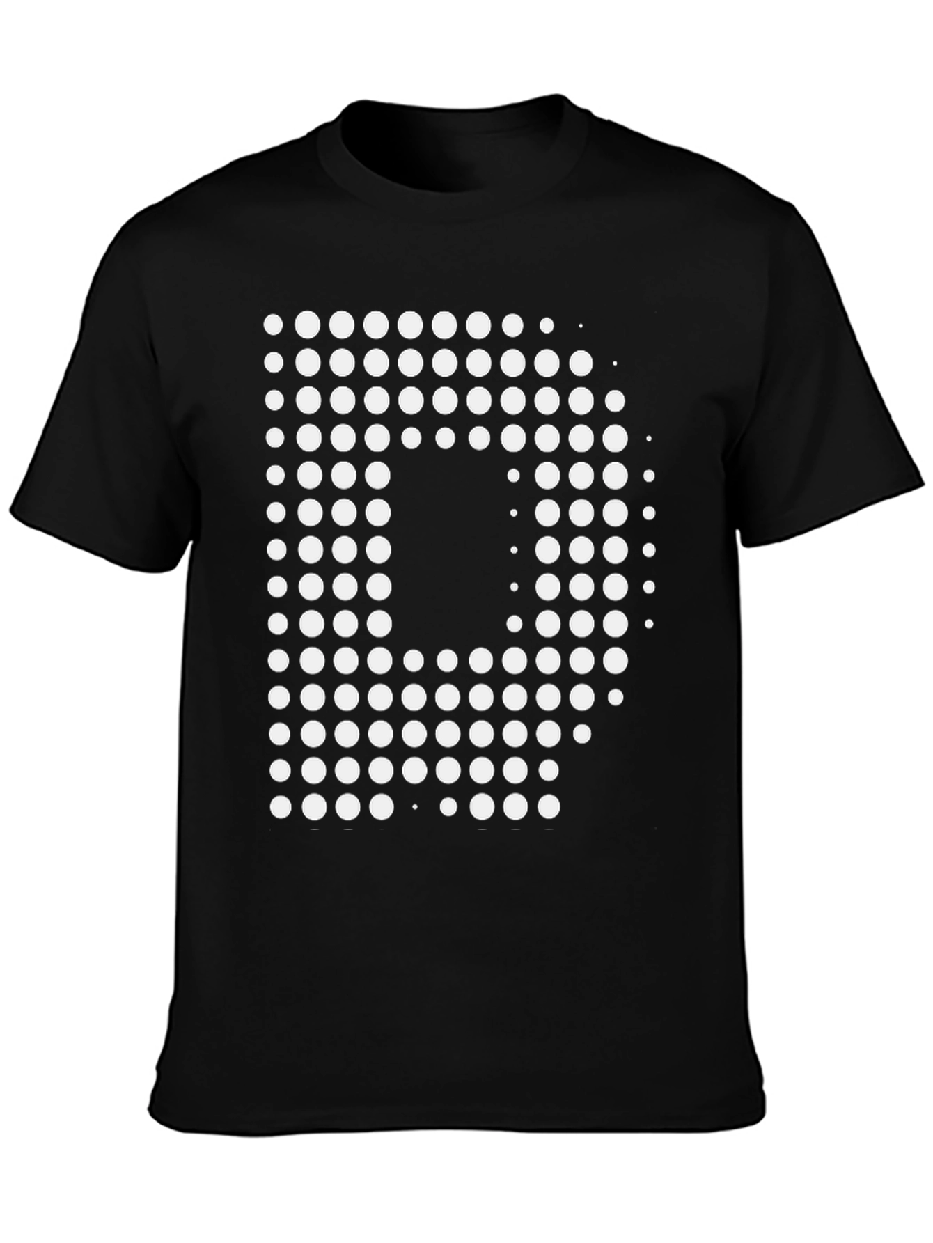 Modern D Graphic Black T-Shirt
