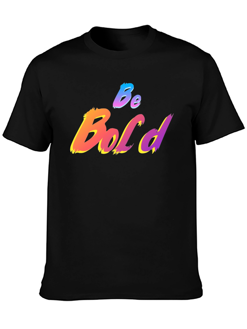 Be Bold Graphic Print T-Shirt - Black