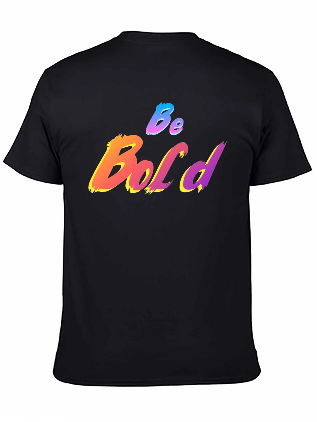 Be Bold Graphic Print T-Shirt - Black