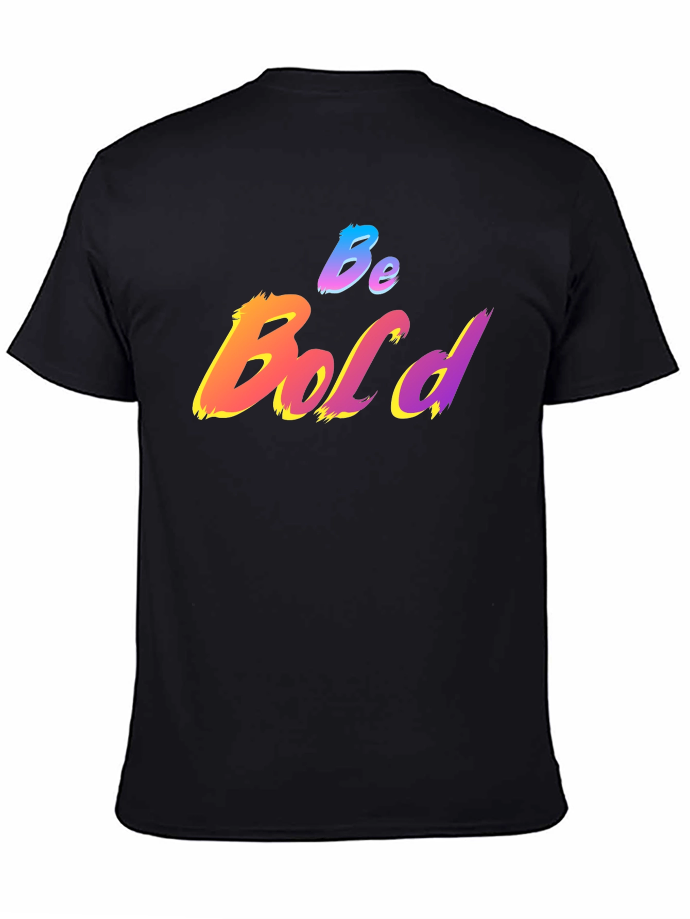 Be Bold Graphic Print T-Shirt - Black
