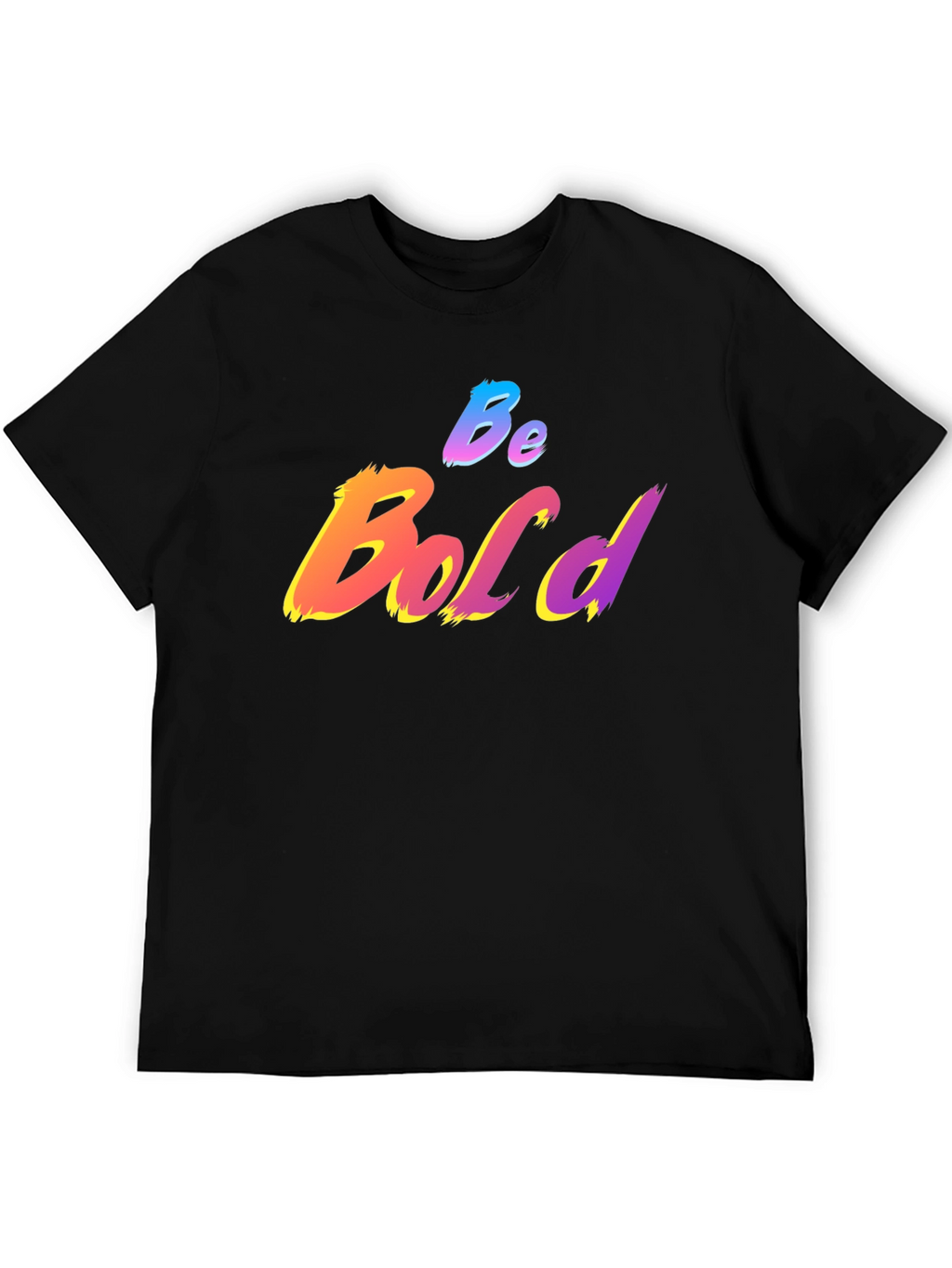 Be Bold Graphic Print T-Shirt - Black