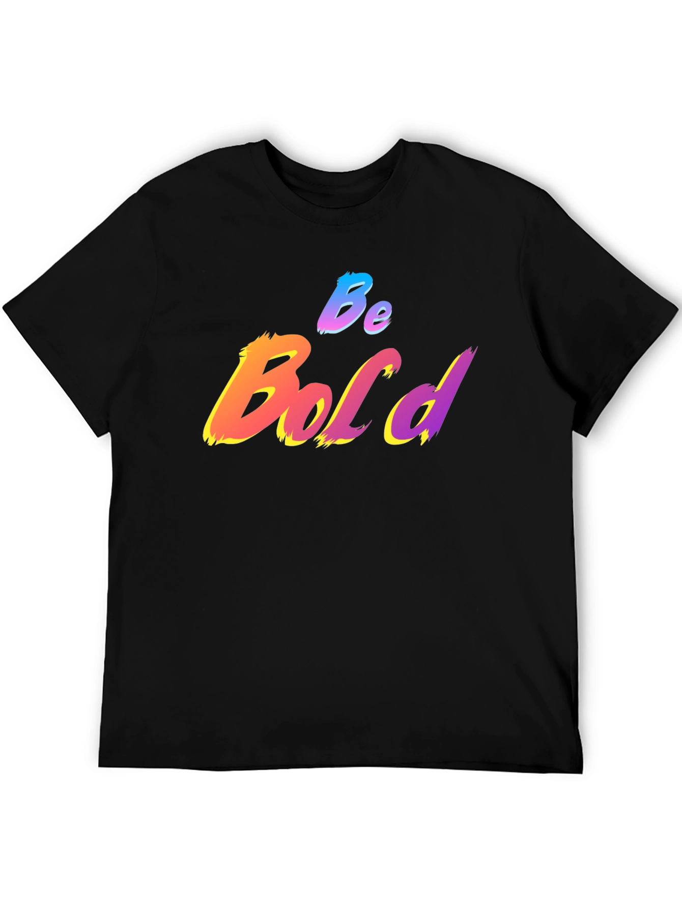Be Bold Graphic Print T-Shirt - Black