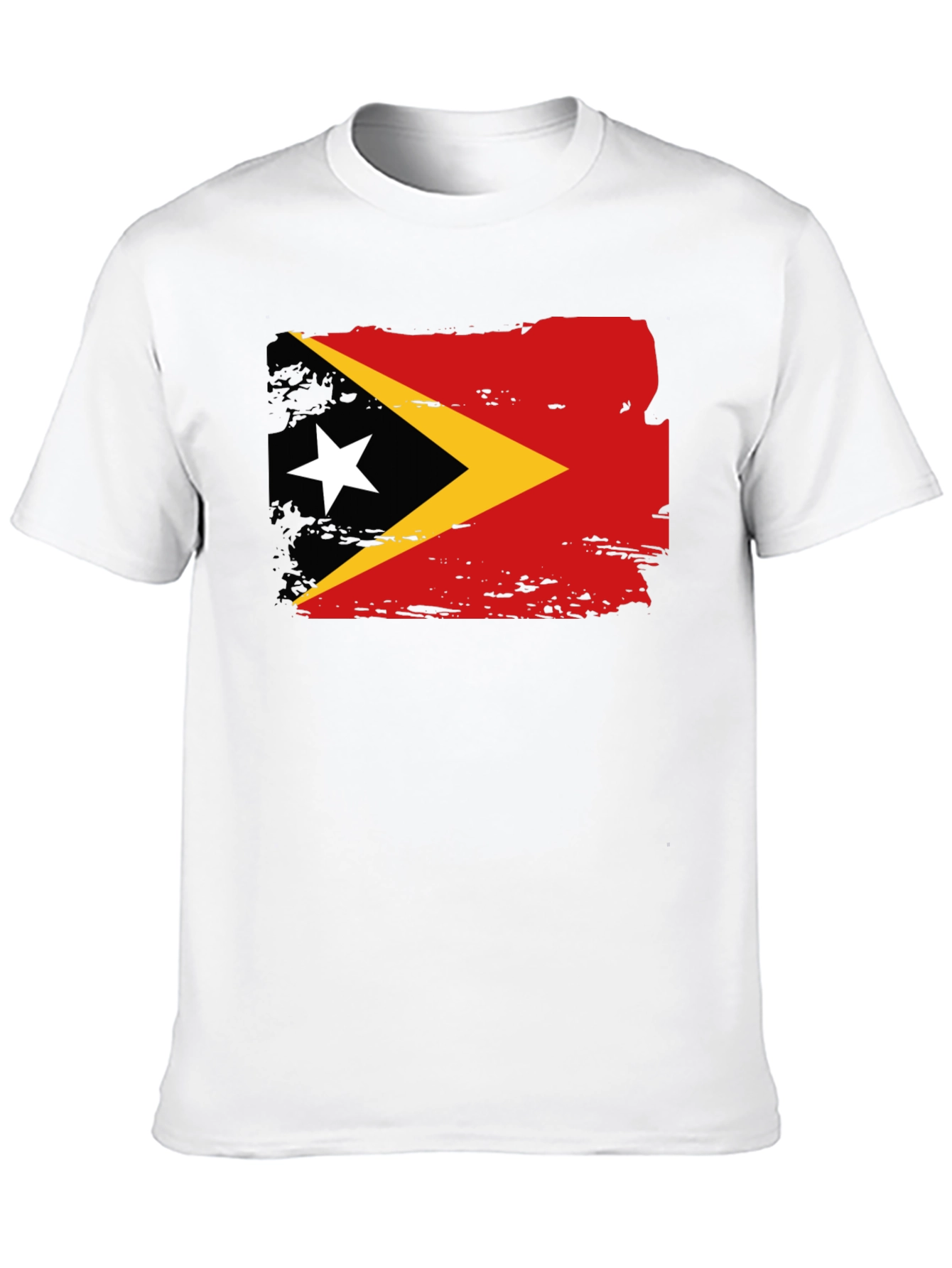 East Timor Flag T-Shirt - Black Tee