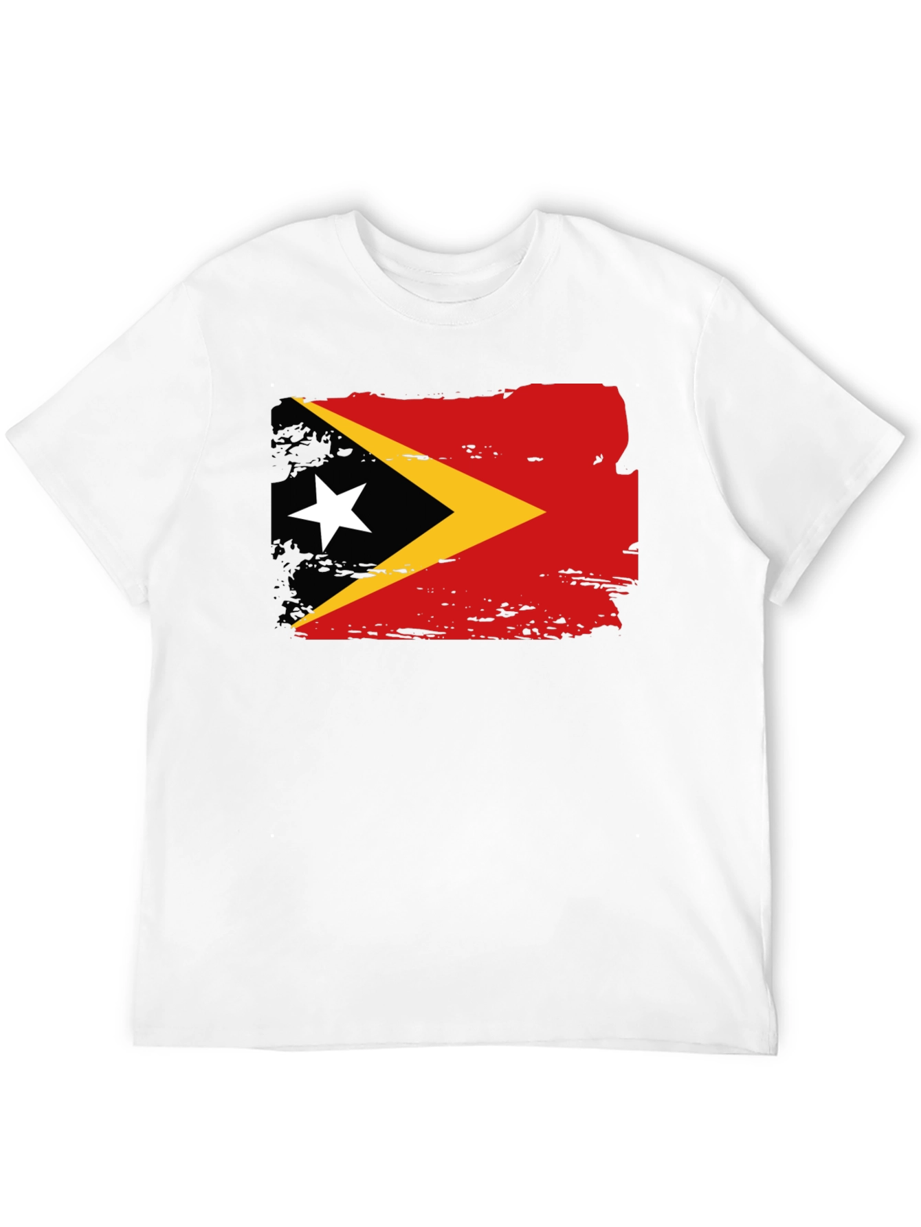 East Timor Flag T-Shirt - Black Tee