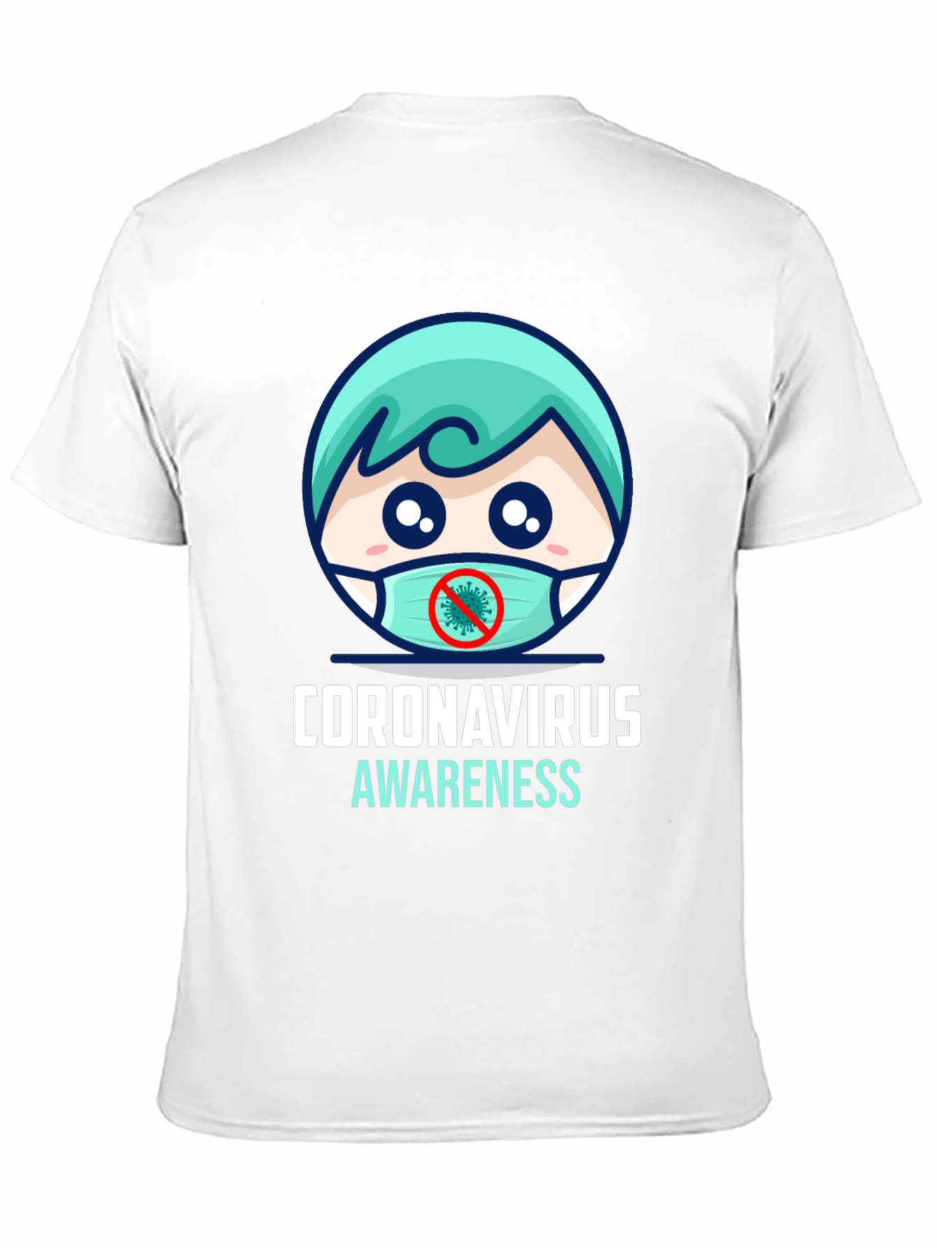 Coronavirus Awareness T-Shirt - Black Graphic Tee