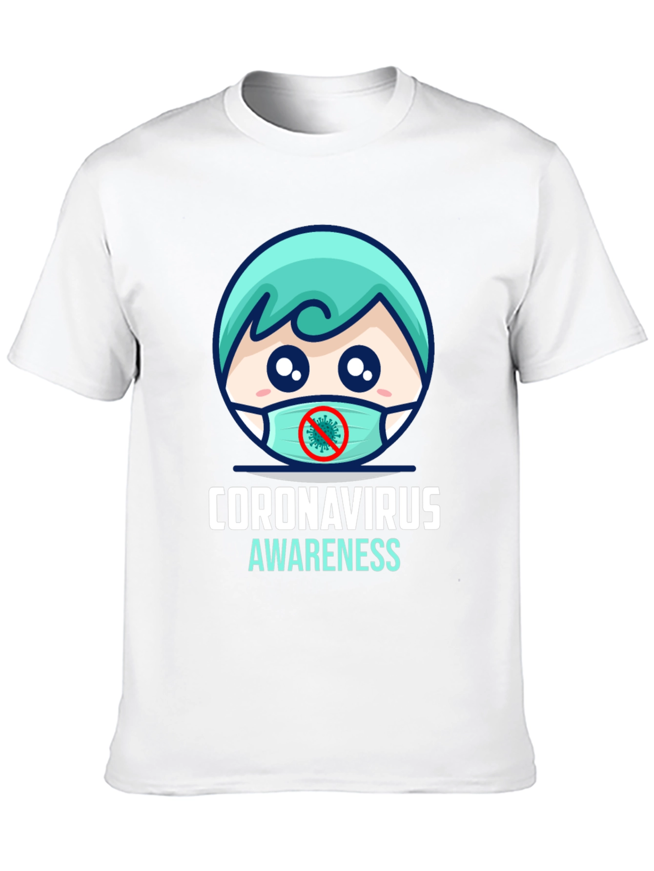 Coronavirus Awareness T-Shirt - Black Graphic Tee