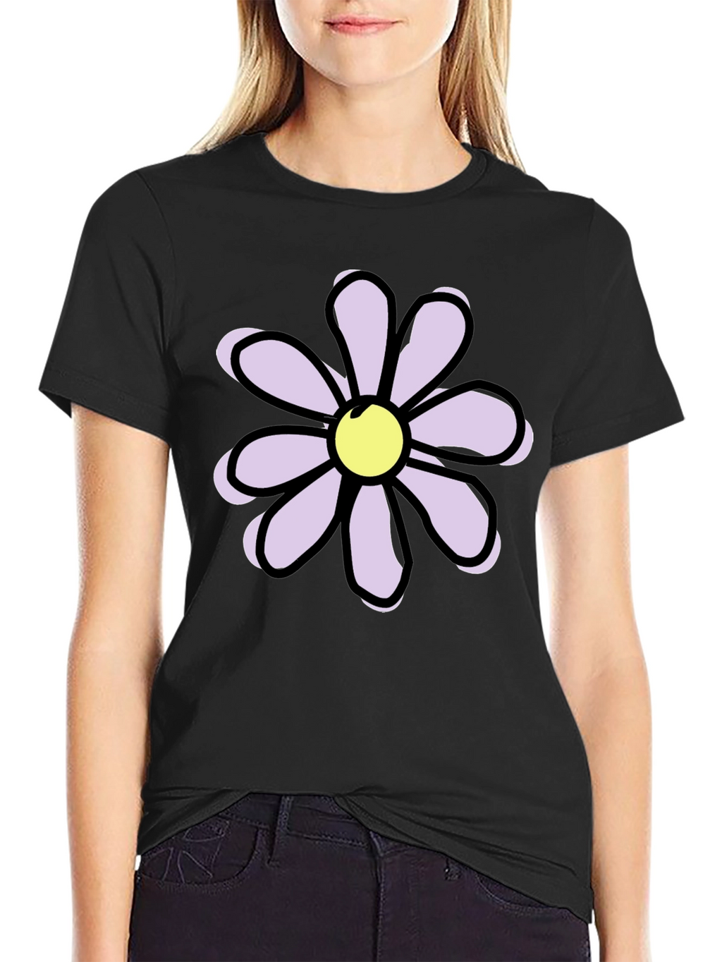 Daisy Power T-Shirt - Black