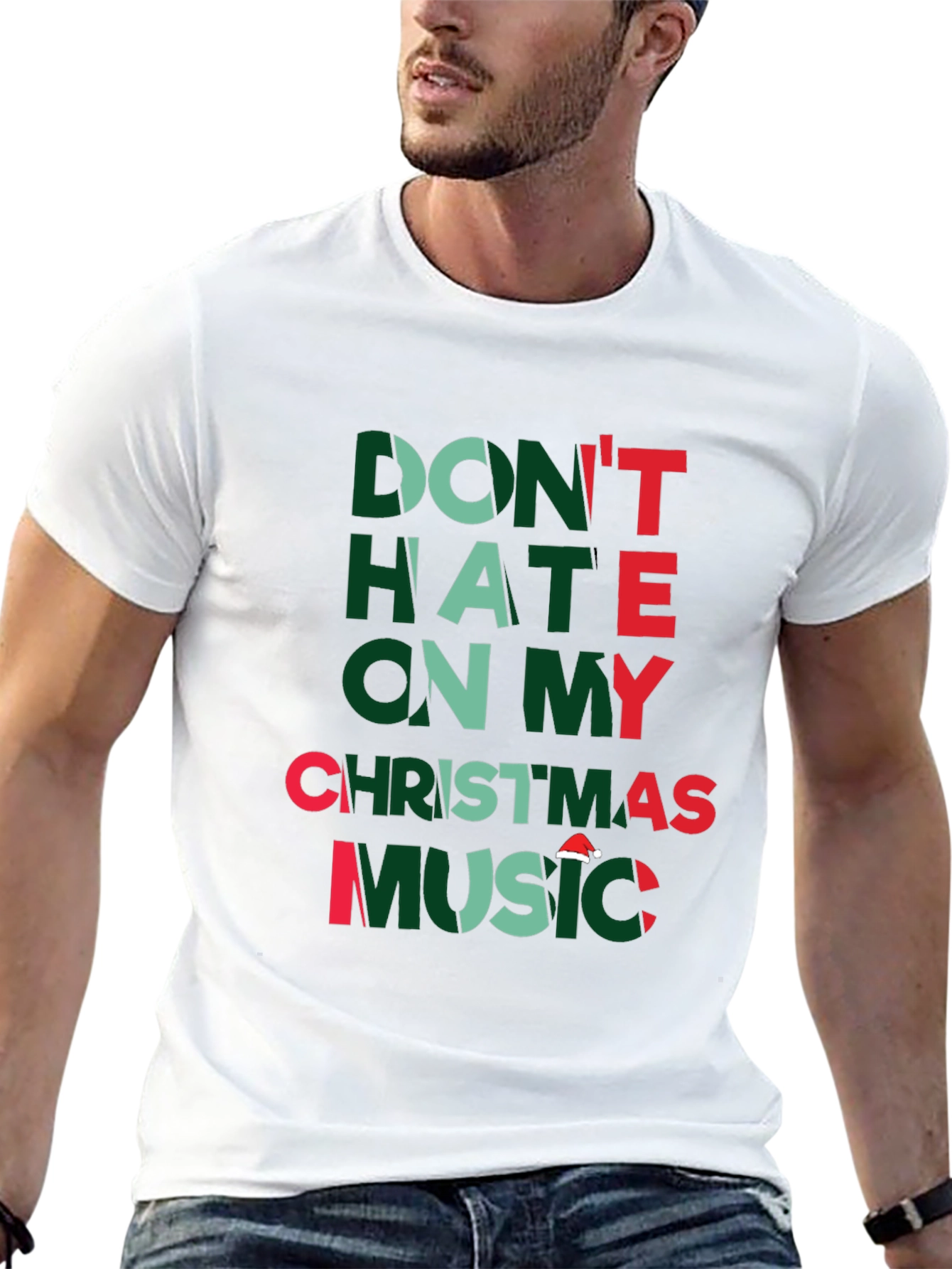 Dont Hate Christmas Music Graphic T-Shirt