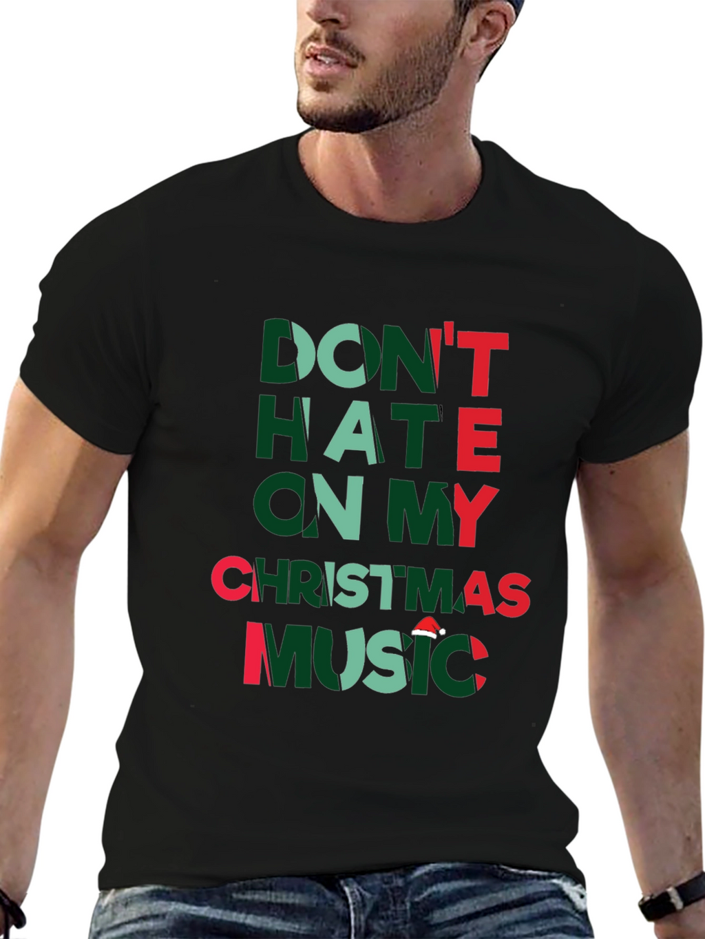 Dont Hate Christmas Music Graphic T-Shirt