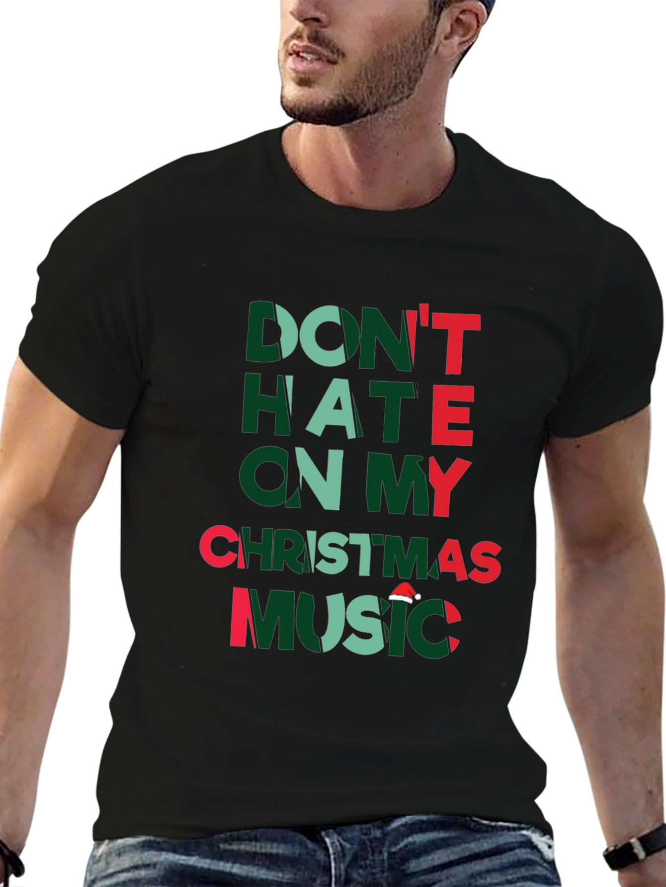 Dont Hate Christmas Music Graphic T-Shirt